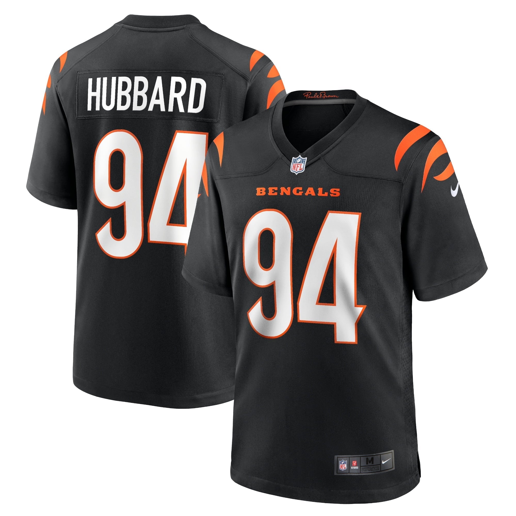 Men s Nike Sam Hubbard Black Cincinnati Bengals Player Game Jersey