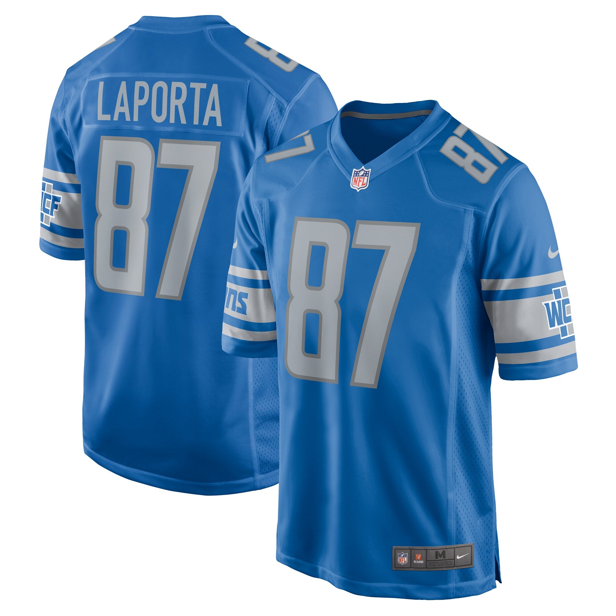 Sam Laporta Detroit Lions Nike Team Game Jersey   Blue