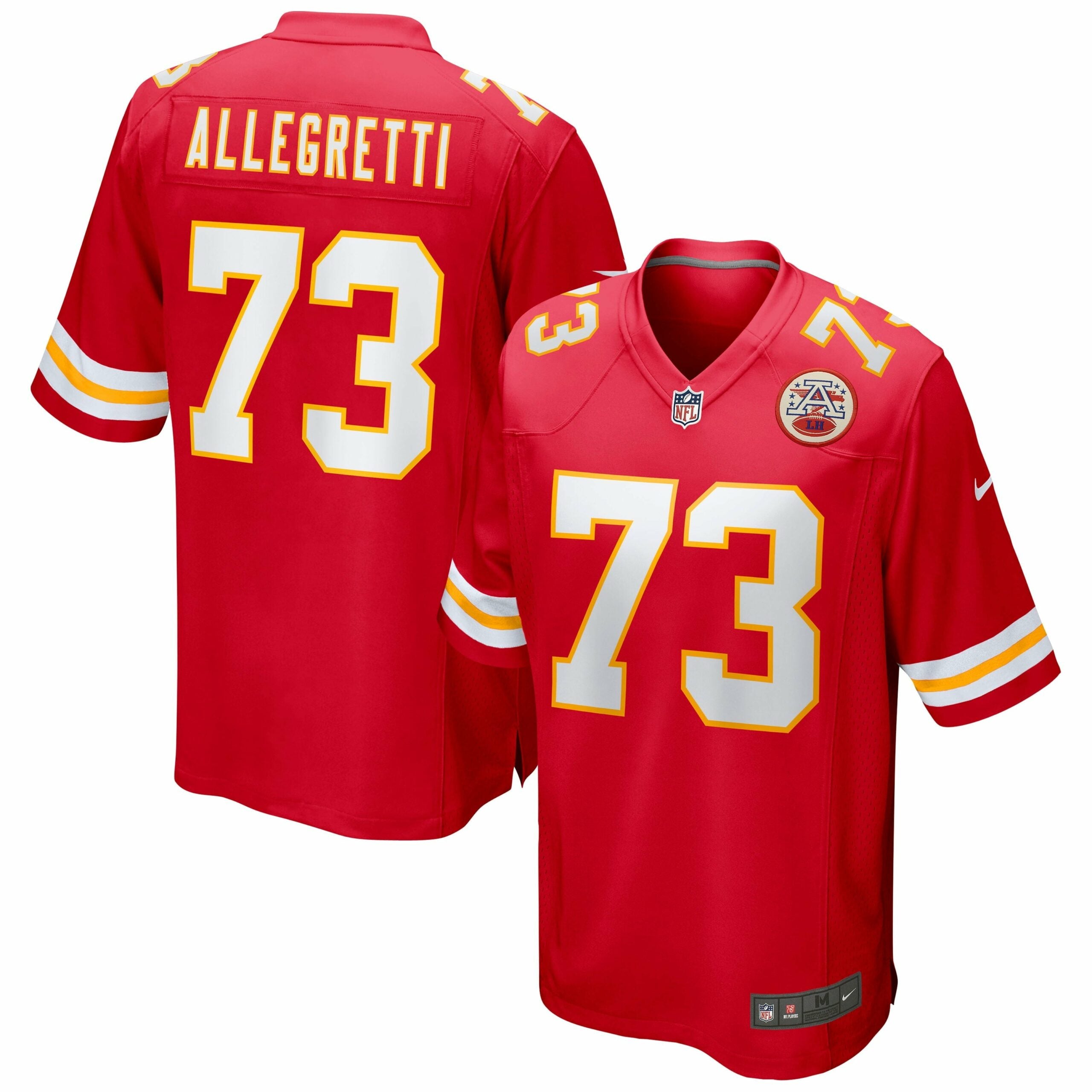 Men s Nike Nick Allegretti Red Kansas City Chiefs Game Jersey