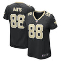 Women s Nike Shaquan Davis Black New Orleans Saints  Game Jersey