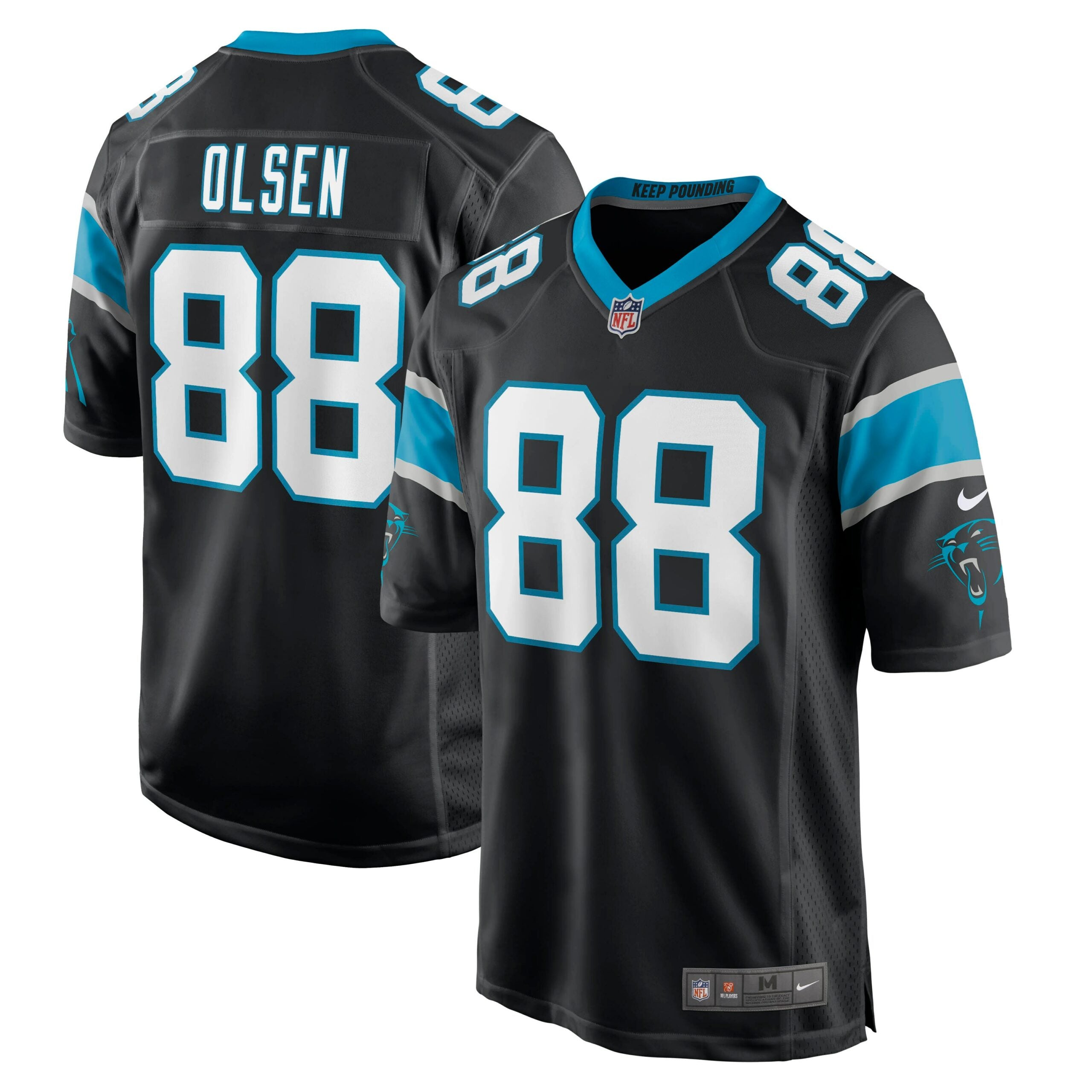 Greg Olsen Carolina Panthers Nike Player Jersey   Black