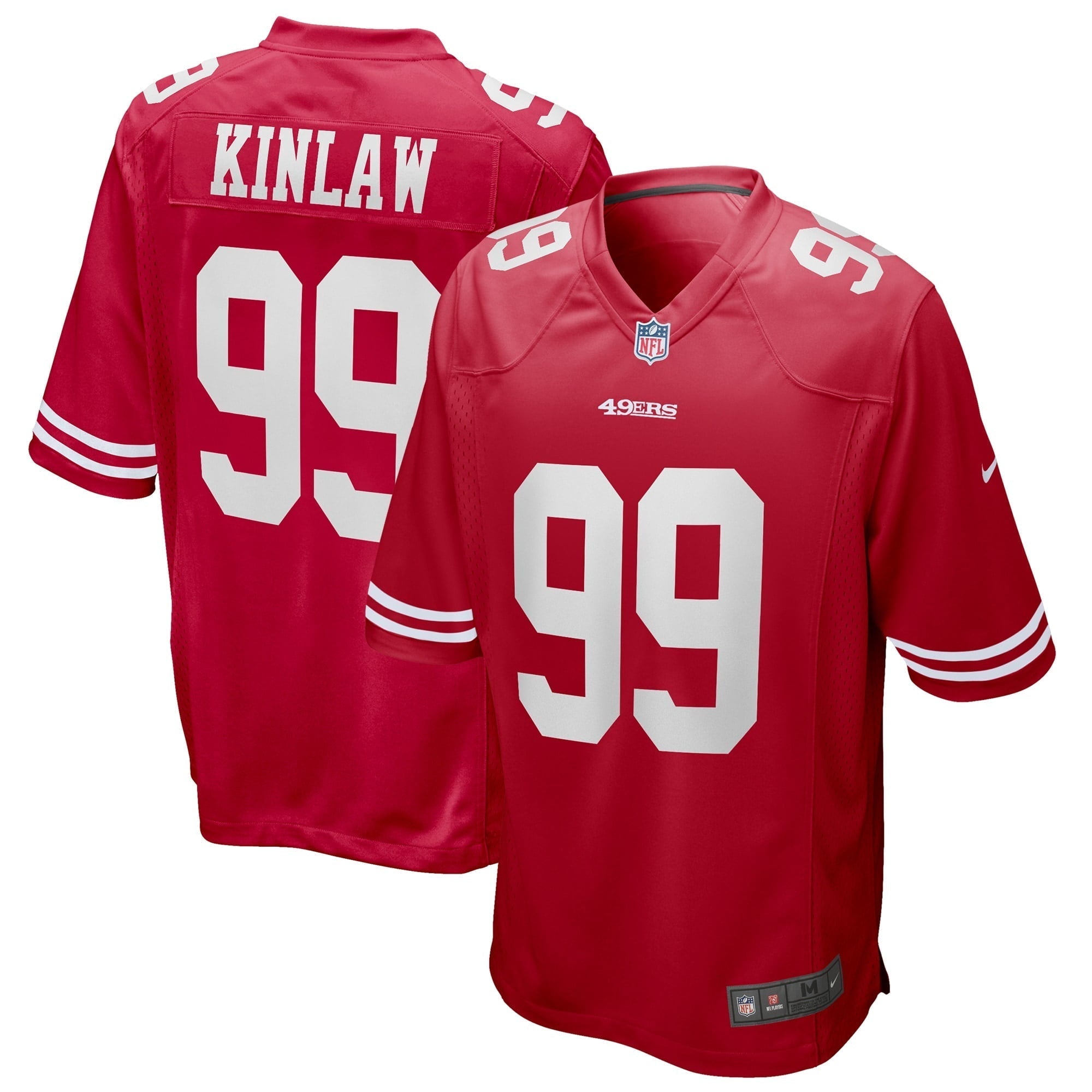 Men s Nike Javon Kinlaw Scarlet San Francisco 49ers Game Jersey