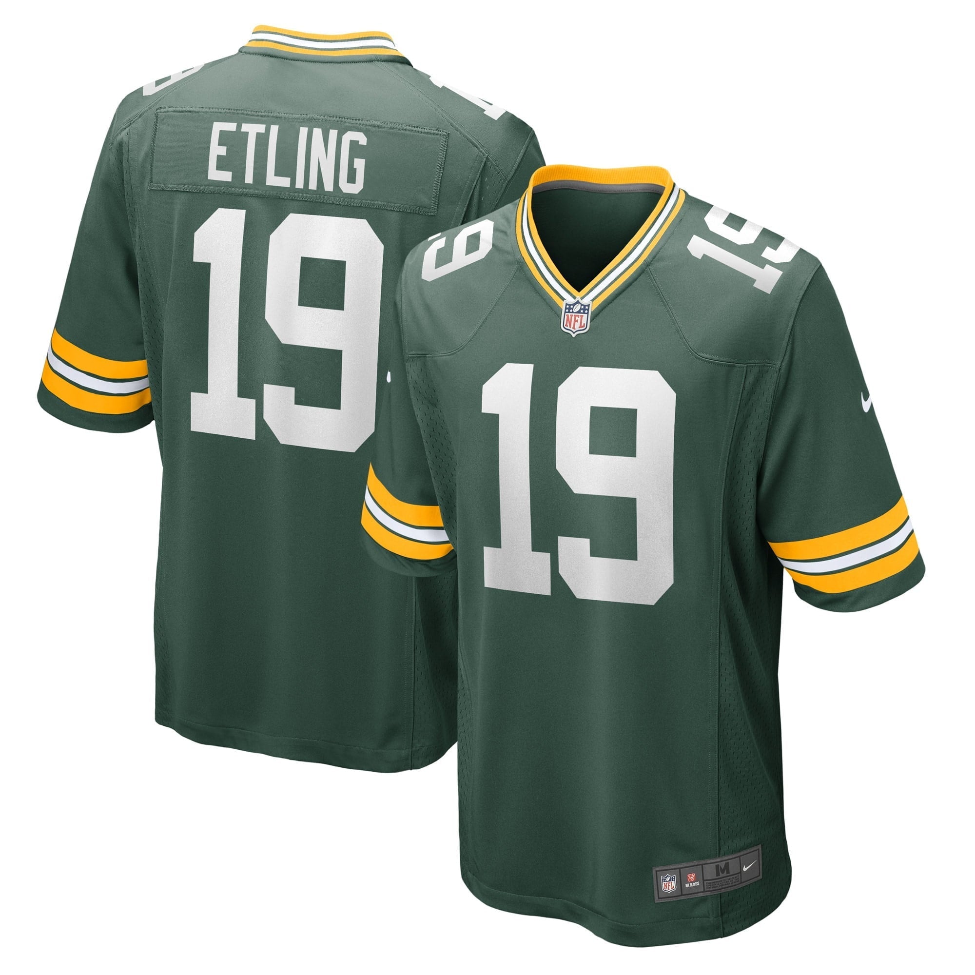 Men s Nike Danny Etling Green Green Bay Packers Game Player Jersey