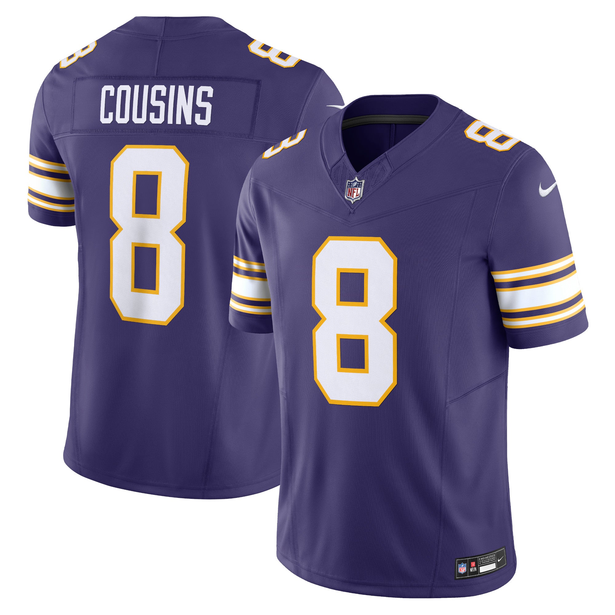 Kirk Cousins Minnesota Vikings Nike Vapor F.U.S.E. Limited Jersey   Purple