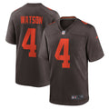 Men s Nike Deshaun Watson Brown Cleveland Browns Alternate Game Jersey