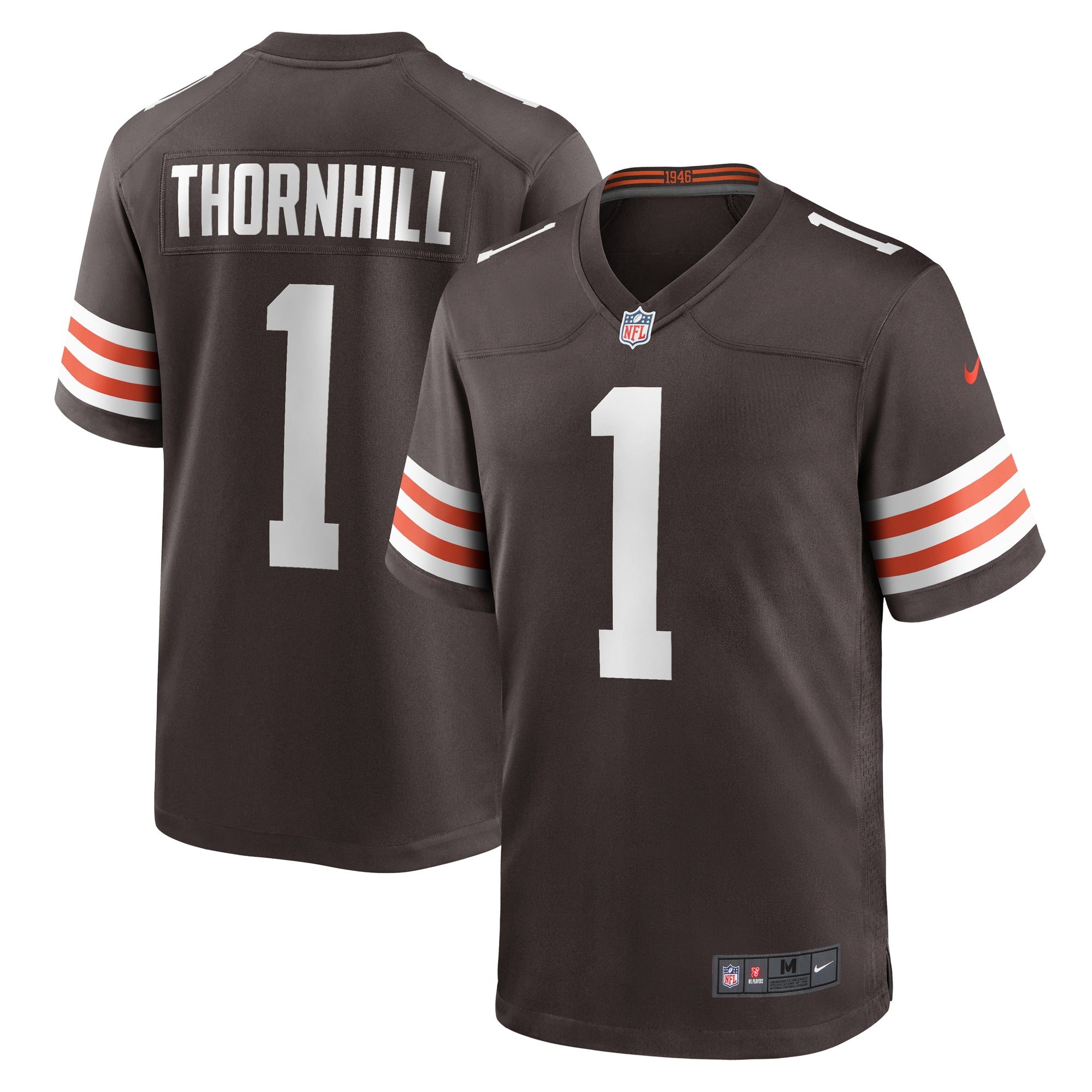 Juan Thornhill Cleveland Browns Nike Game Player Jersey   Brown