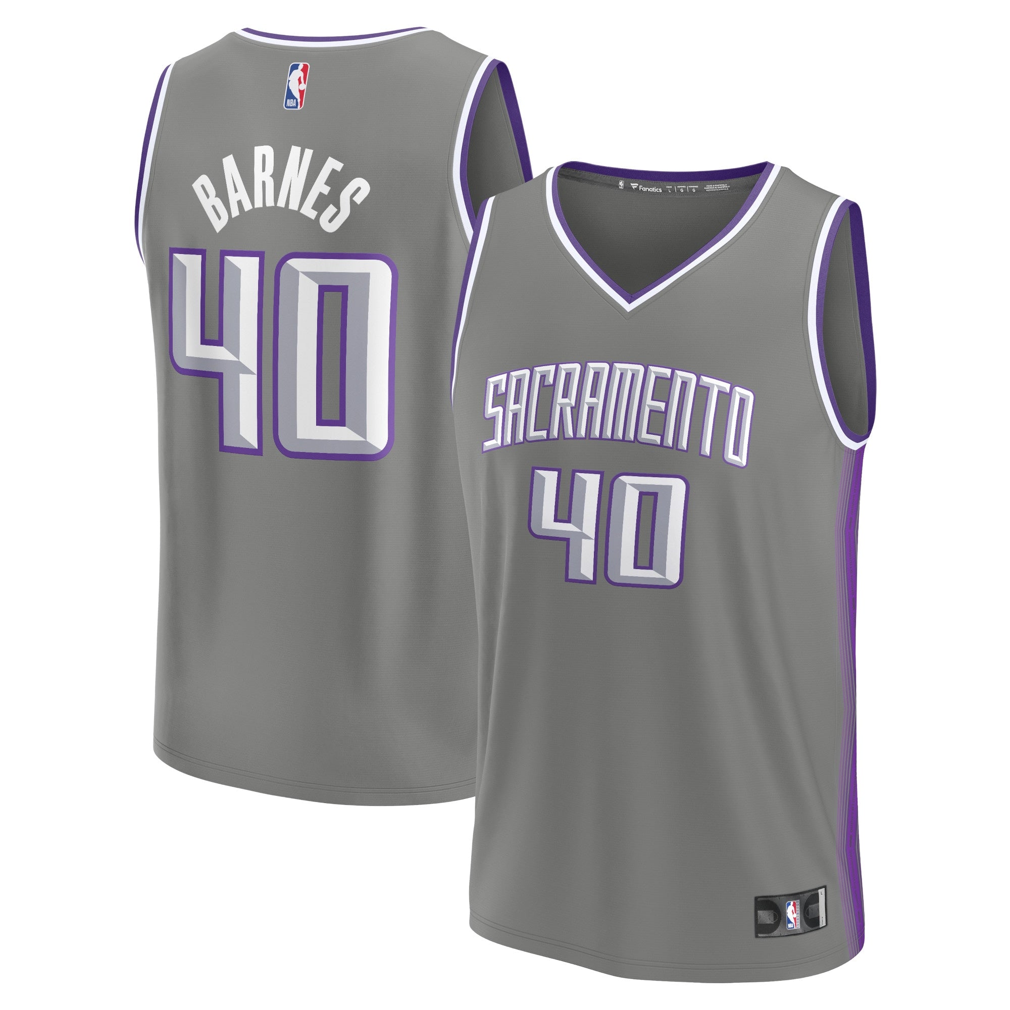 Harrison Barnes Sacramento Kings Fanatics Branded 2022/23 Fastbreak Jersey - City Edition - Gray