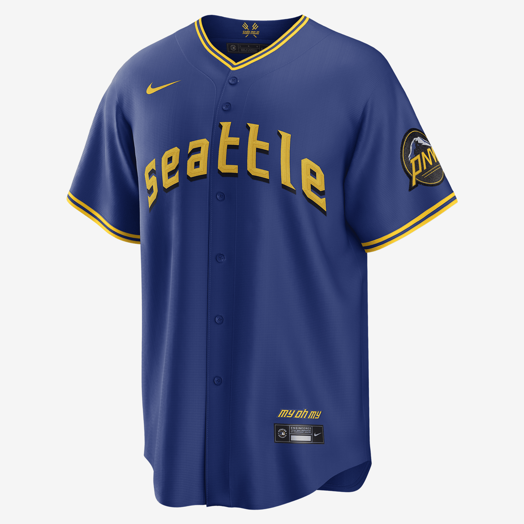 MLB Seattle Mariners City Connect (Ken Griffey Jr.) Men's Replica Baseball Jersey - Royal