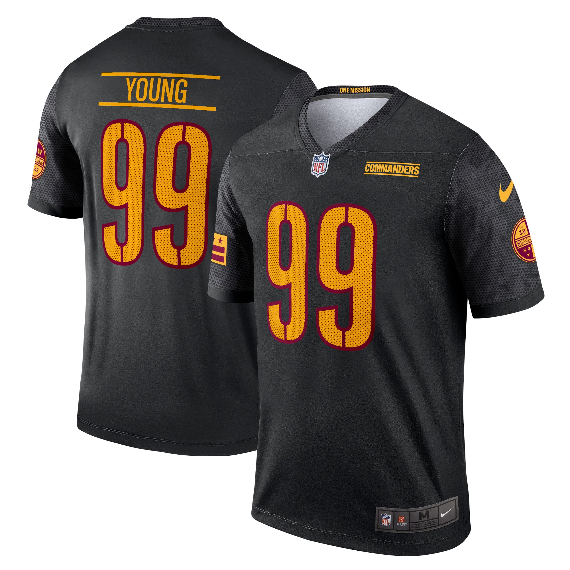 Chase Young Washington Commanders Nike Alternate Legend Jersey   Black