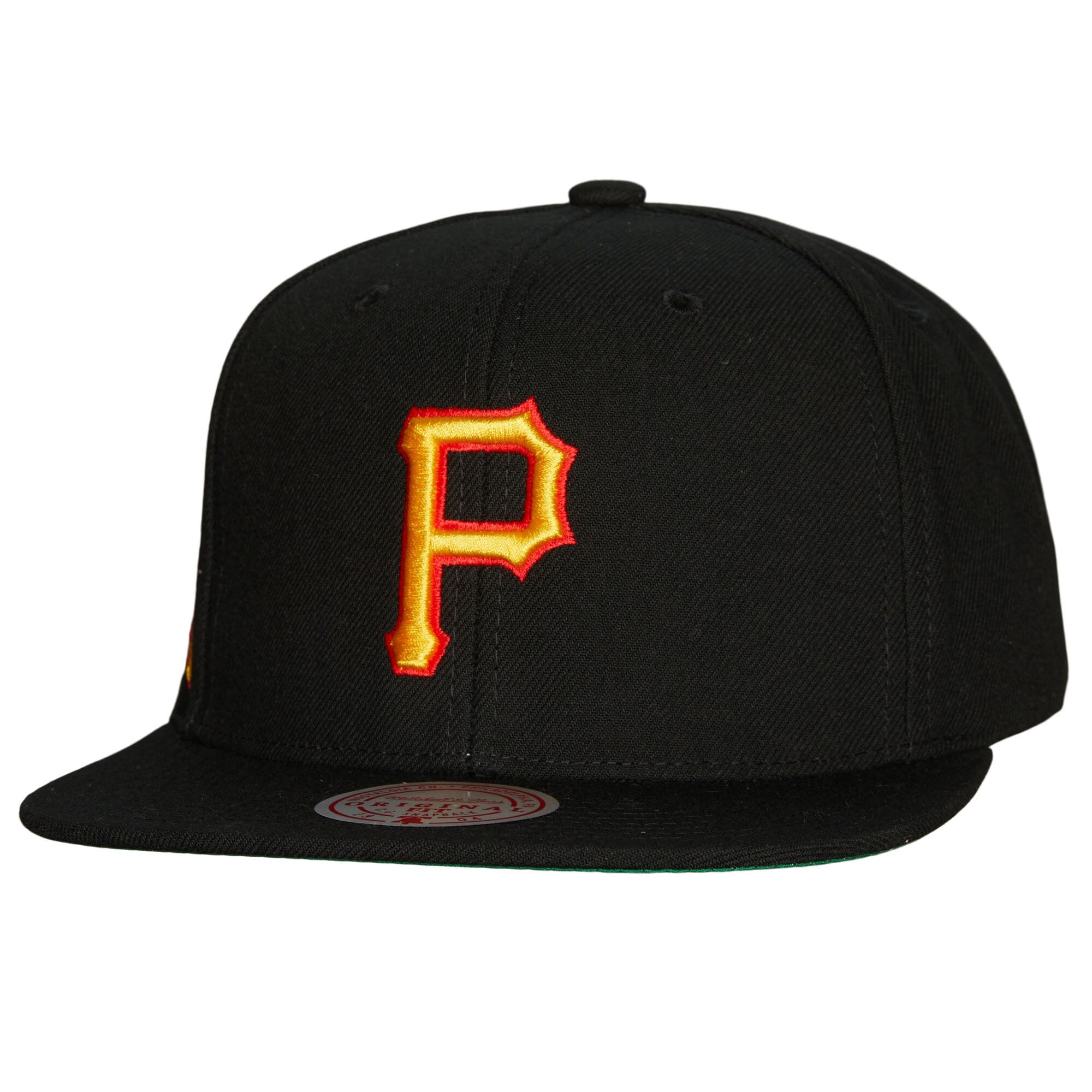 Pittsburgh Pirates Mitchell & Ness Cooperstown Collection Evergreen Snapback Hat - Black