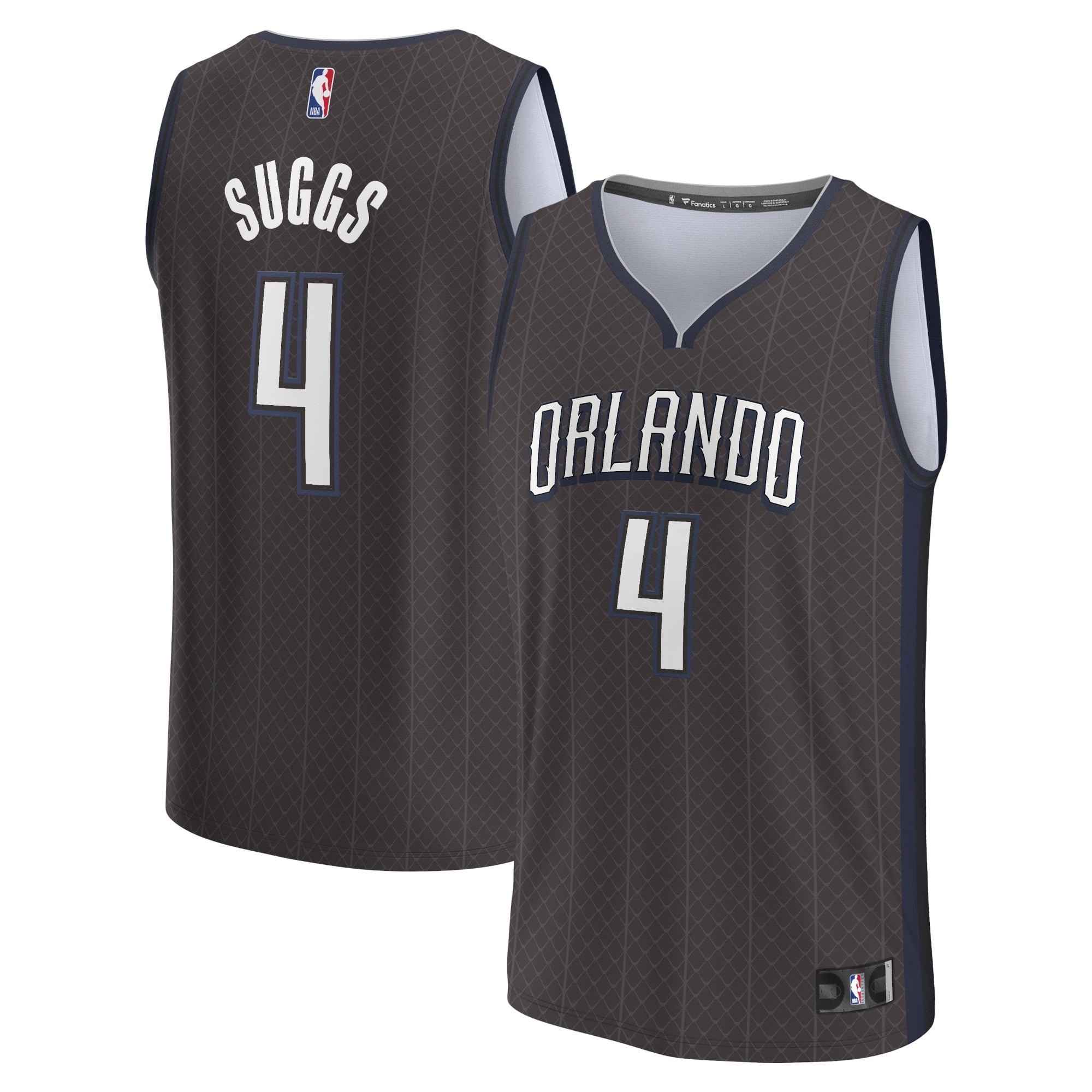 Men's Fanatics Branded Jalen Suggs Black Orlando Magic 2022/23 Fastbreak Jersey - City Edition