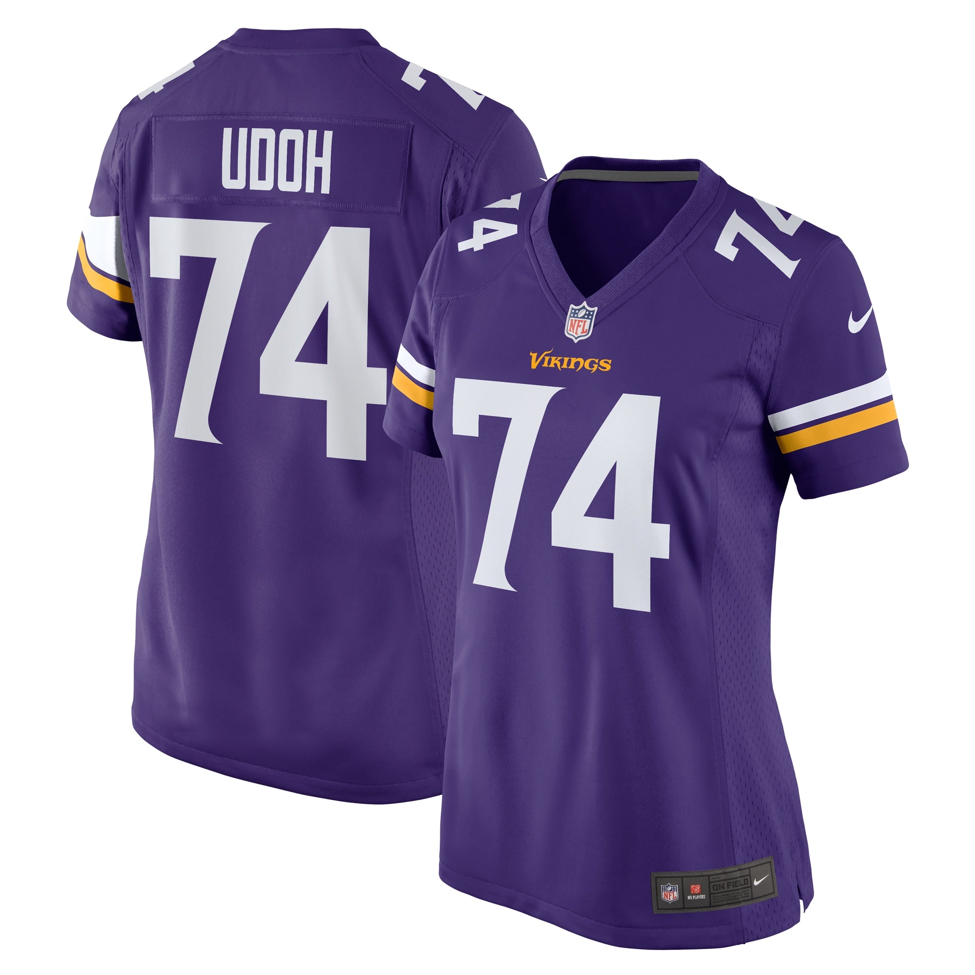 Oli Udoh Minnesota Vikings Nike Women s Game Jersey   Purple