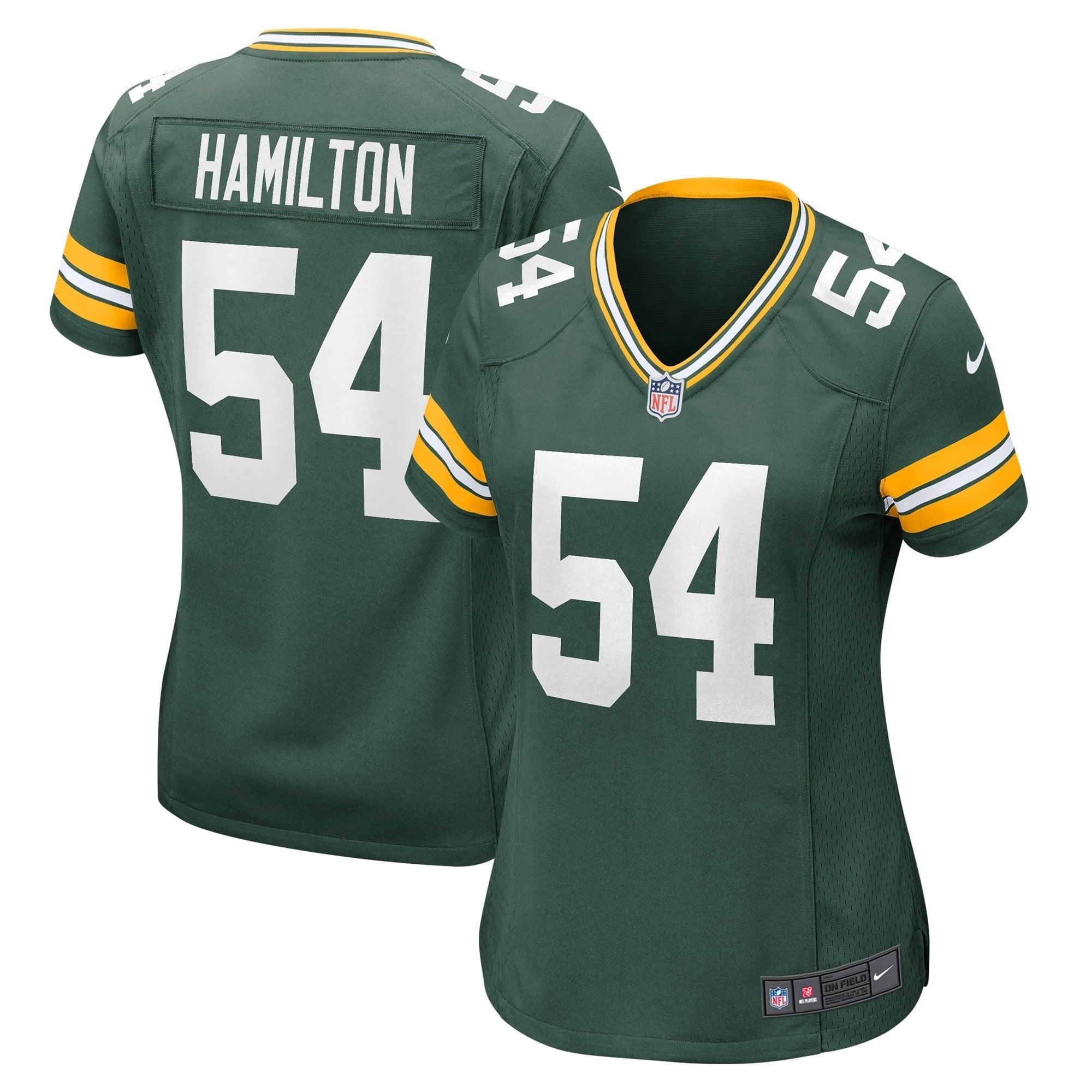 Women s Nike La Darius Hamilton Green Green Bay Packers Game Jersey