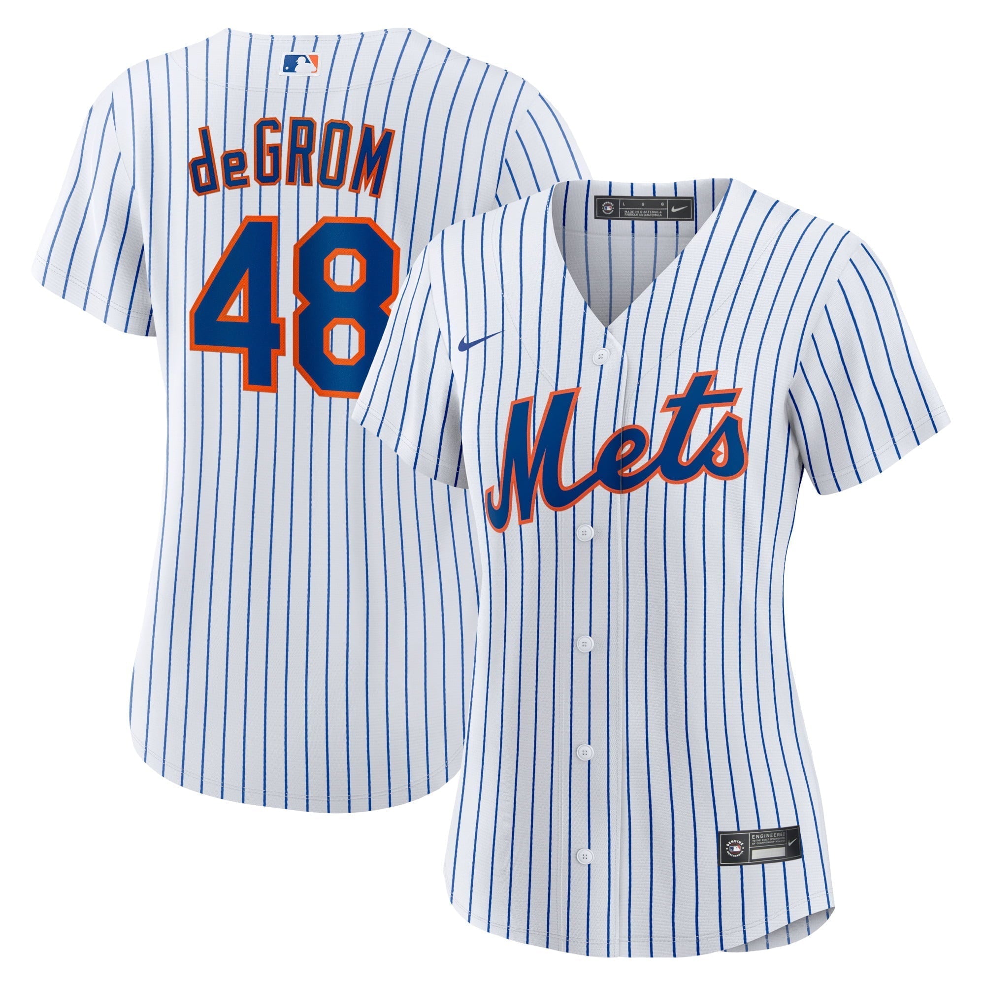Women's Nike Jacob deGrom White New York Mets Home Replica Player Jersey
