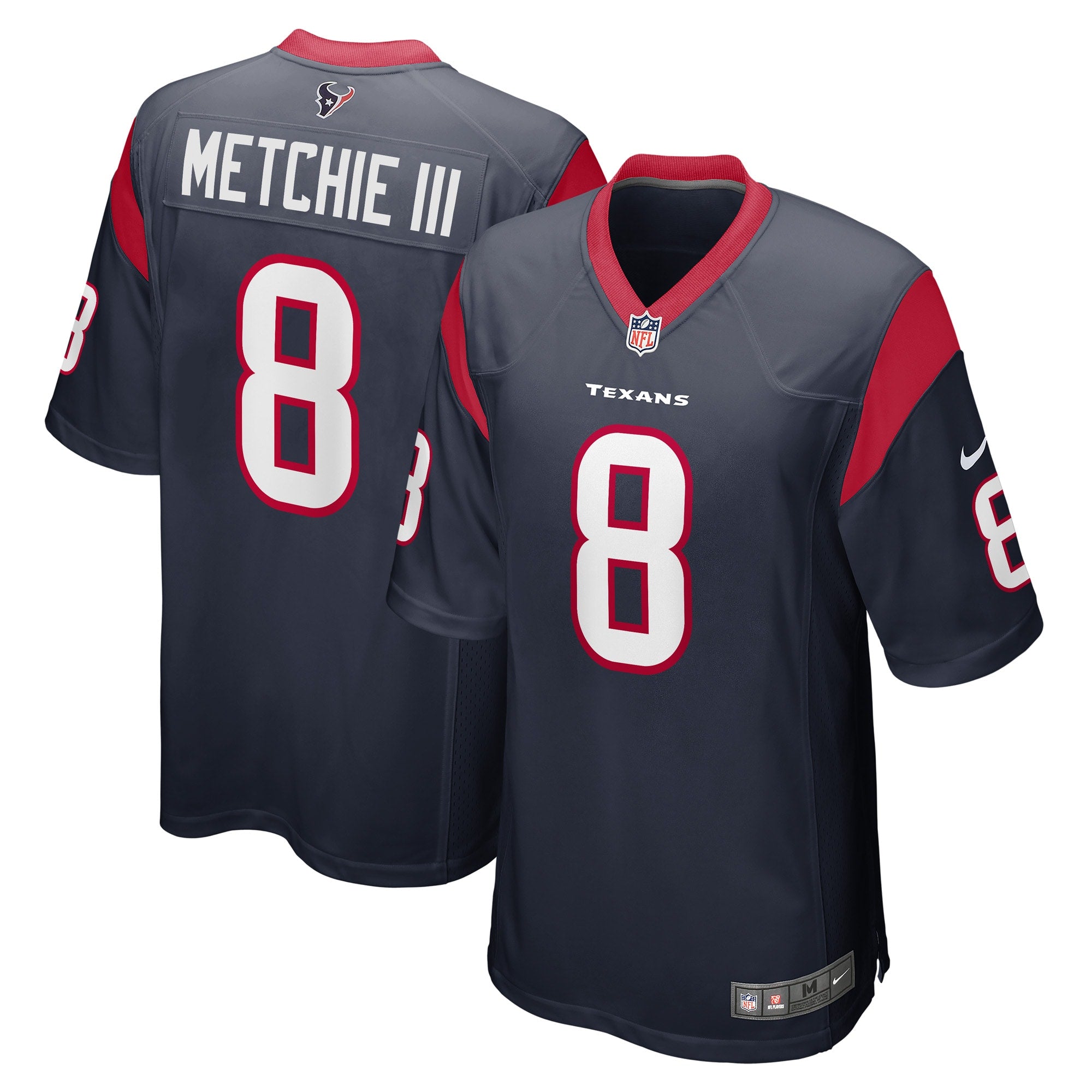 John Metchie III Houston Texans Nike Game Player Jersey   Navy