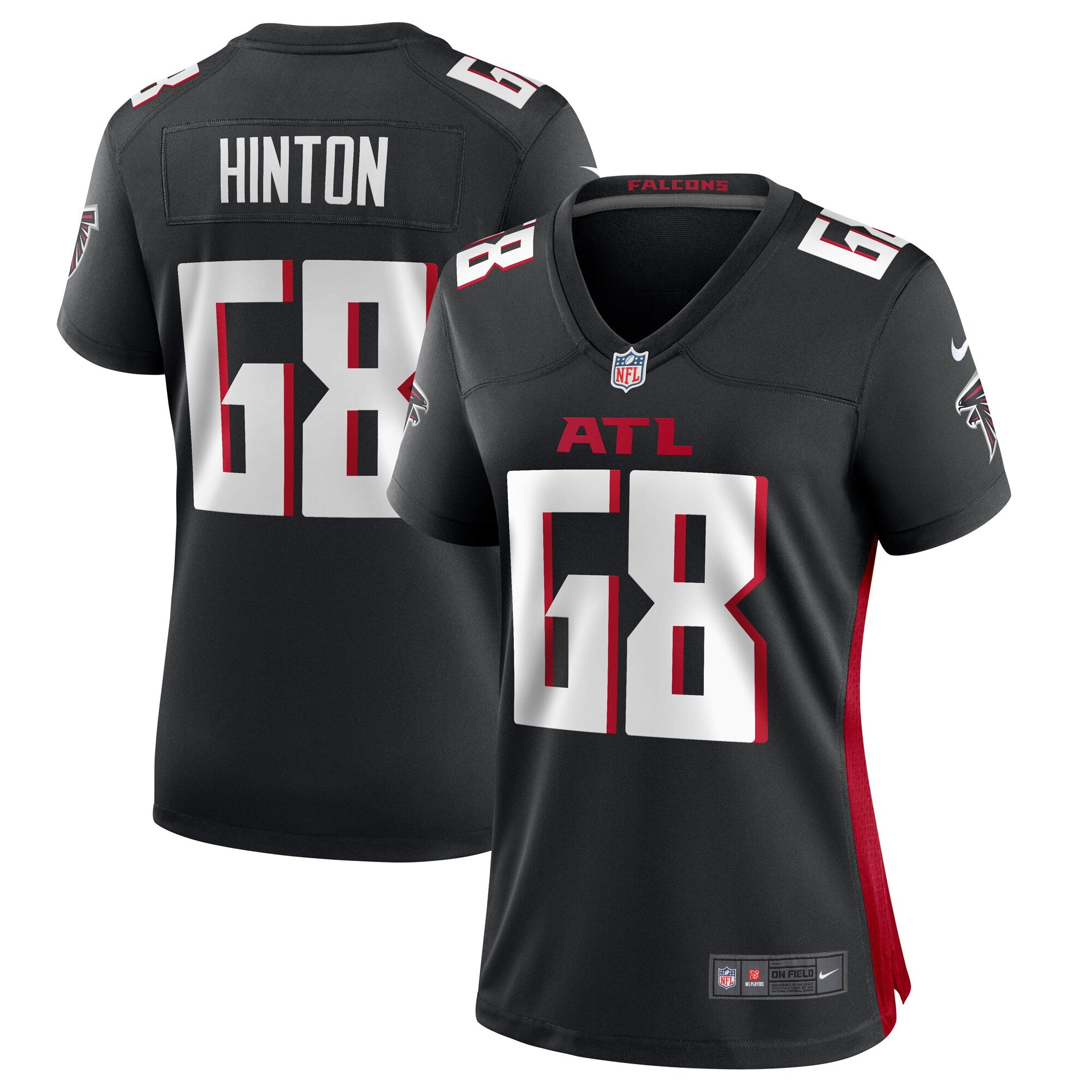 Kyle Hinton Atlanta Falcons Nike Women s Team Game Jersey    Black