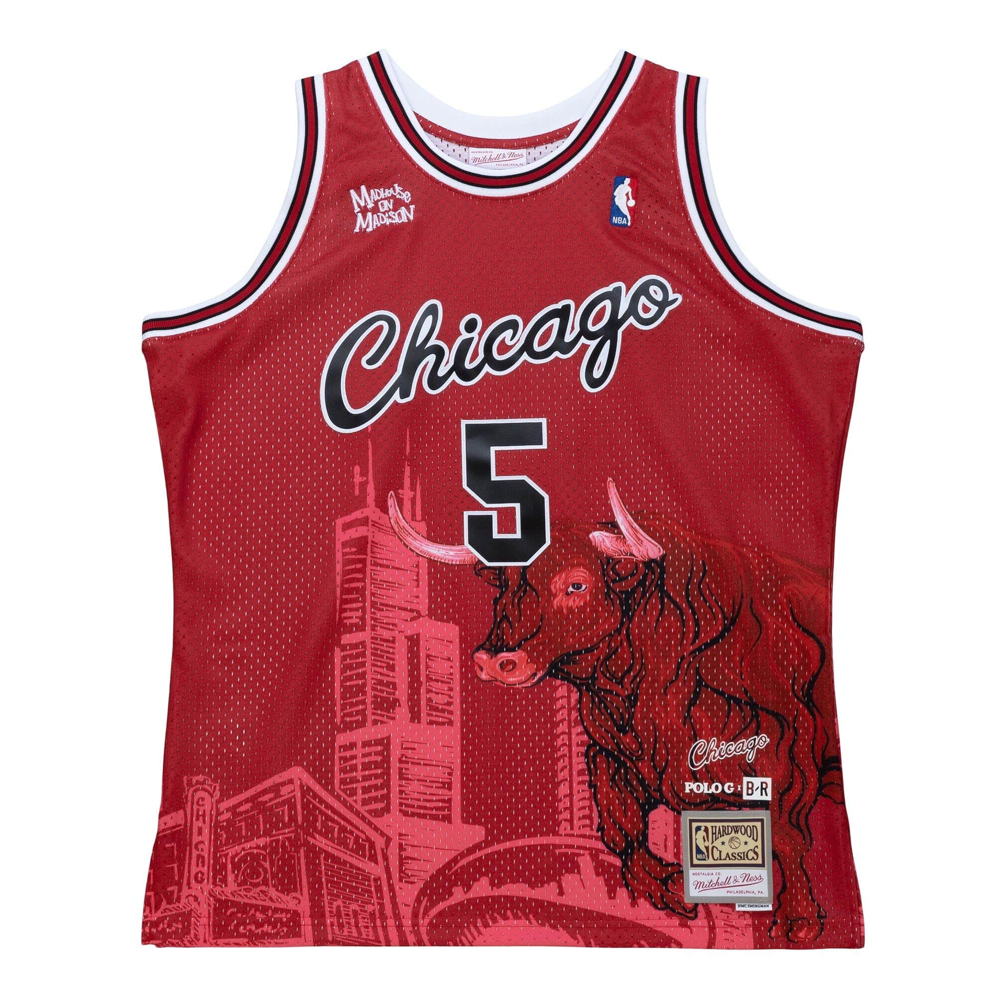 Polo G x BR Remix Swingman Chicago Bulls Jersey