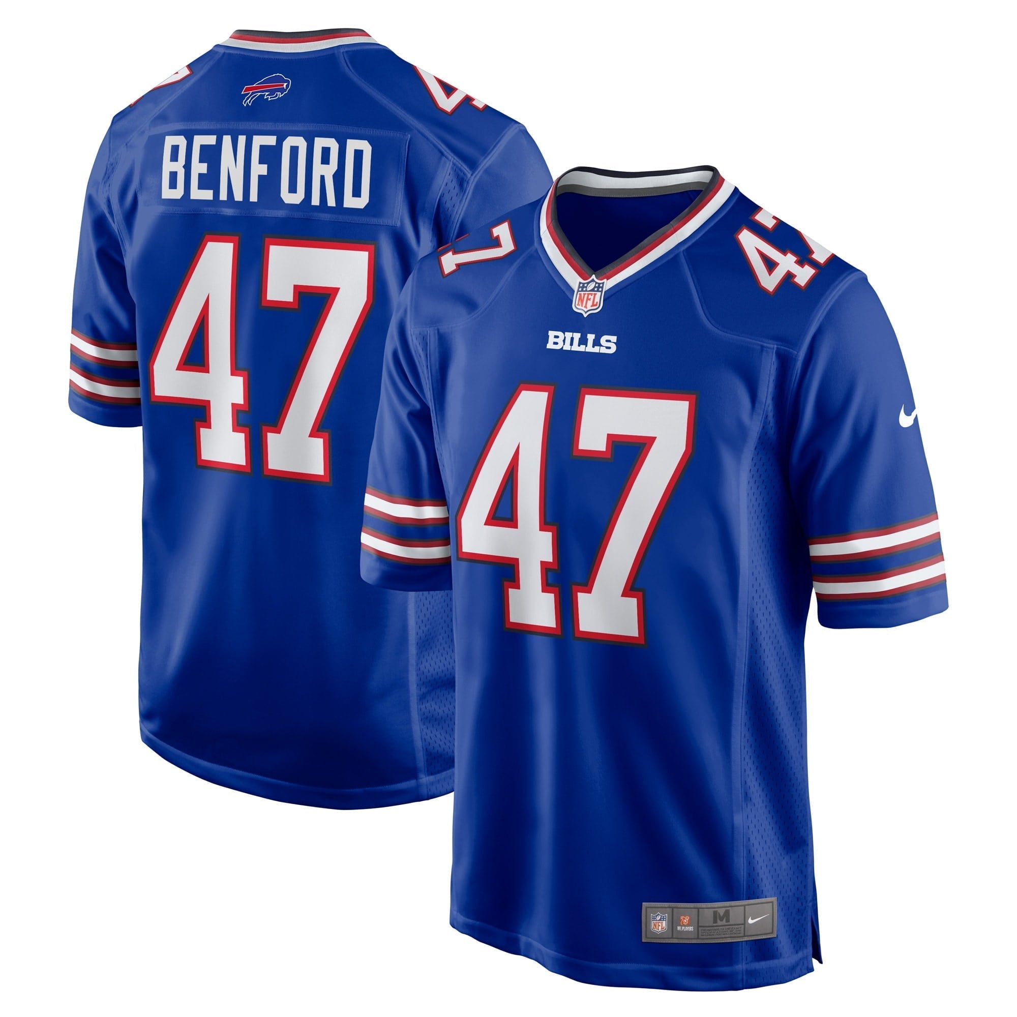 Men s Nike Christian Benford Royal Buffalo Bills Game Jersey