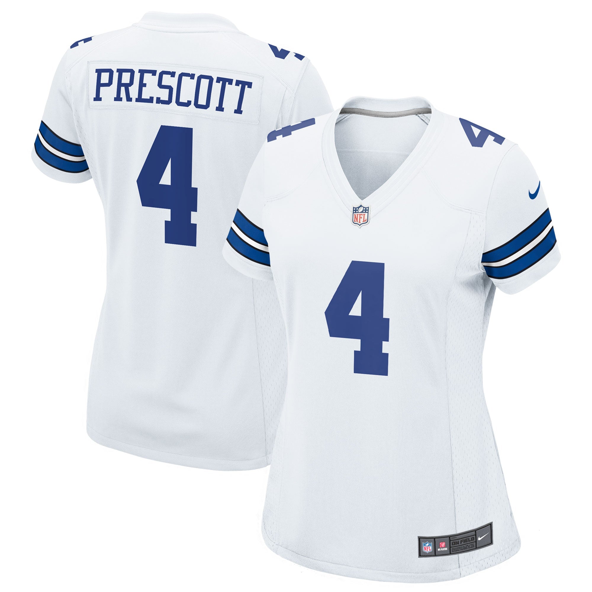 Dak Prescott Dallas Cowboys Nike Women s Team Game Jersey   White