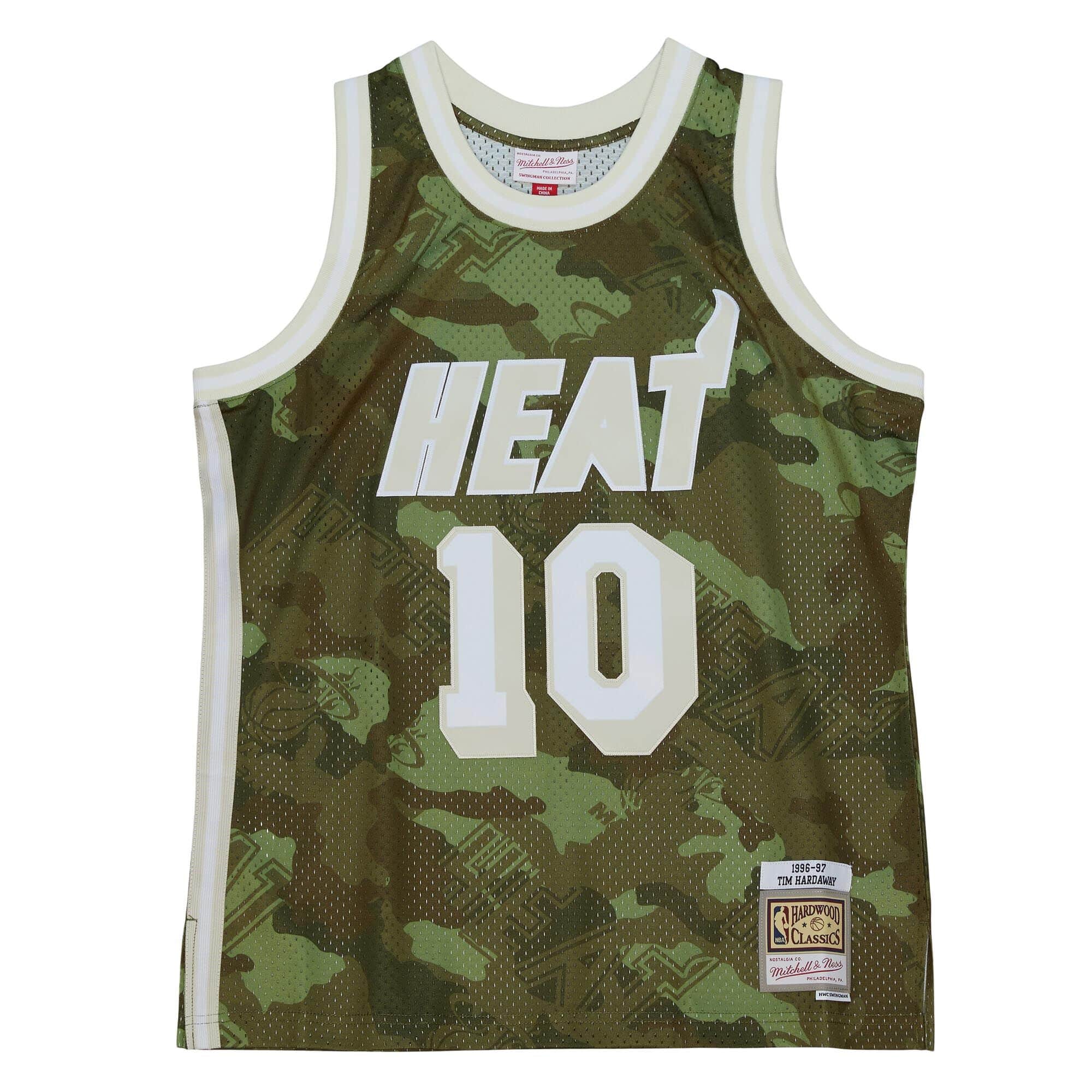 Ghost Green Camo Swingman Tim Hardaway Miami Heat 1996-97 Jersey