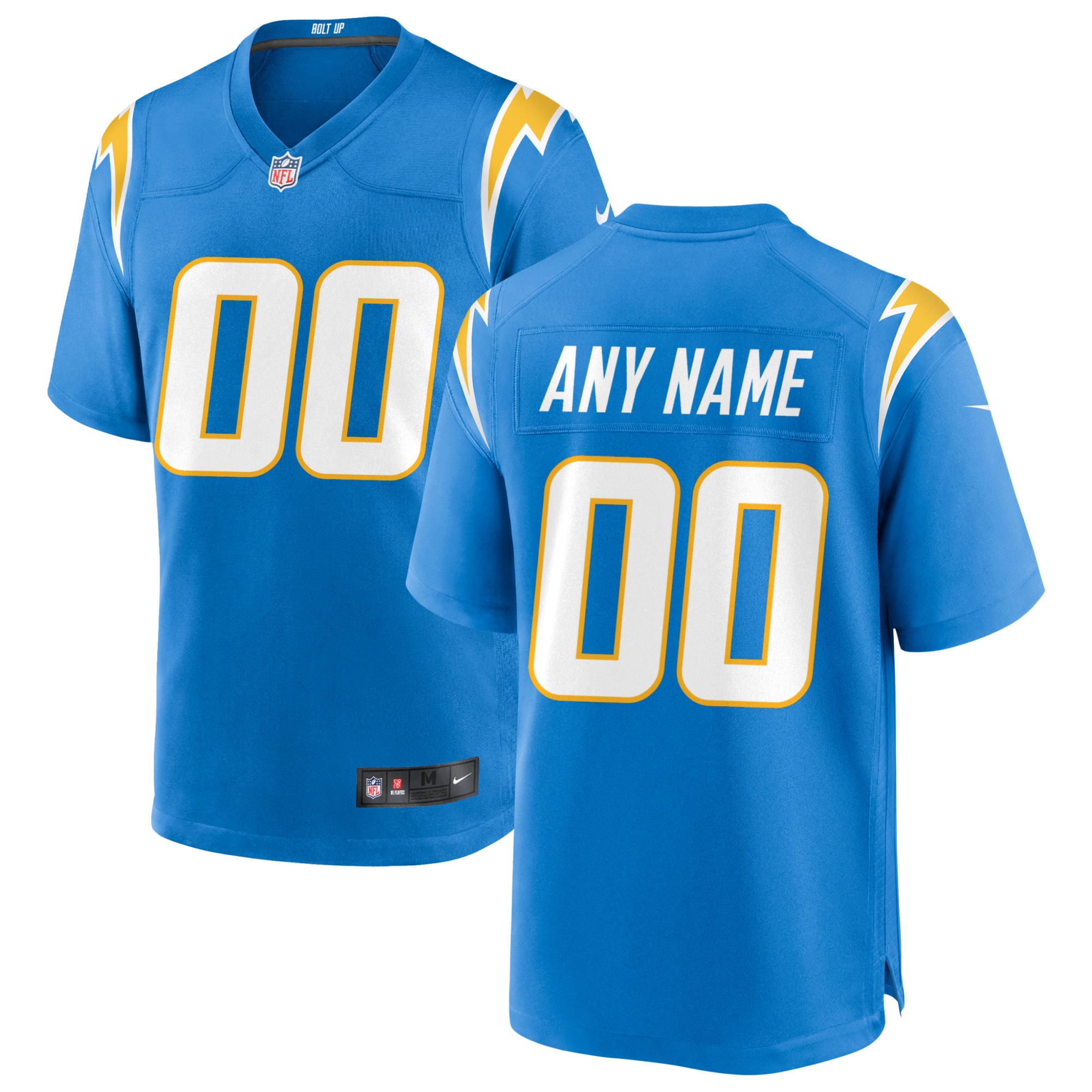 Los Angeles Chargers Nike Custom Game Jersey   Powder Blue
