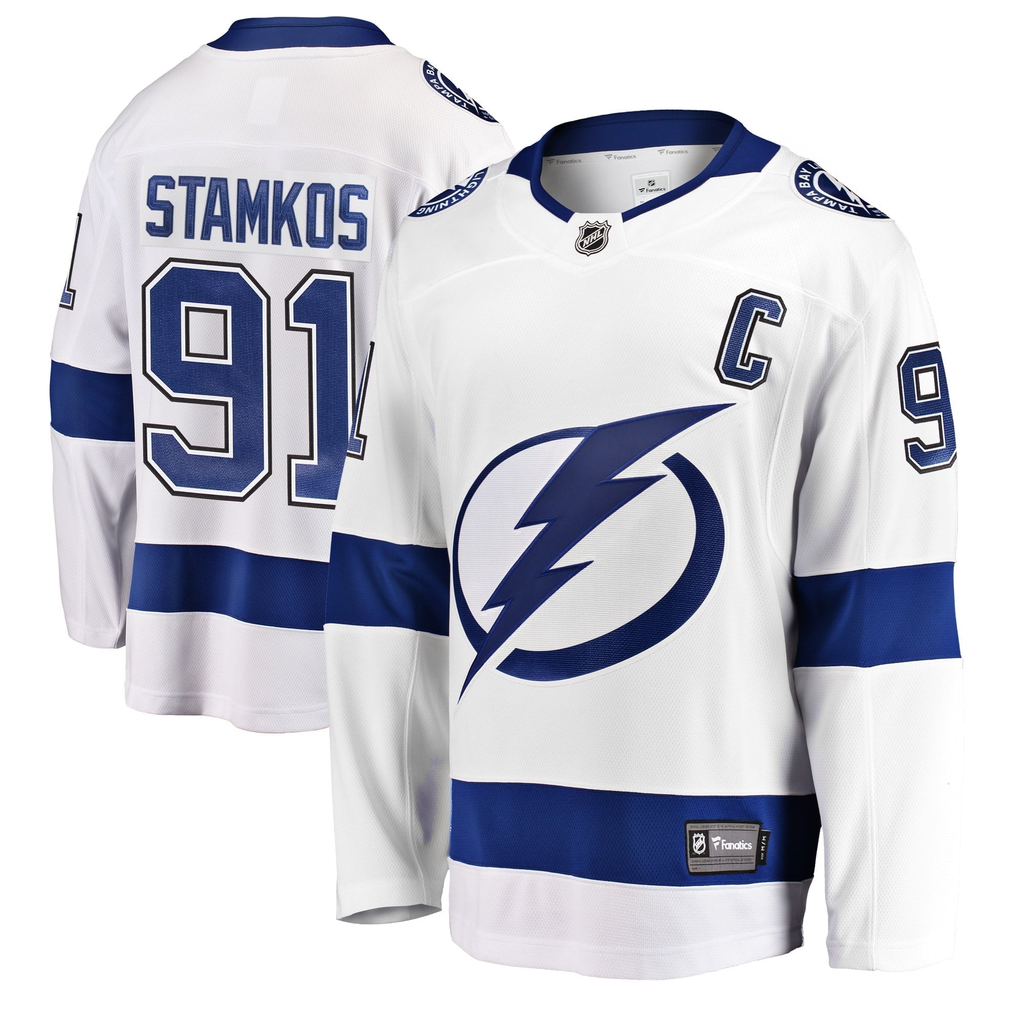 Men's Fanatics Branded Steven Stamkos White Tampa Bay Lightning Breakaway Player Jersey
