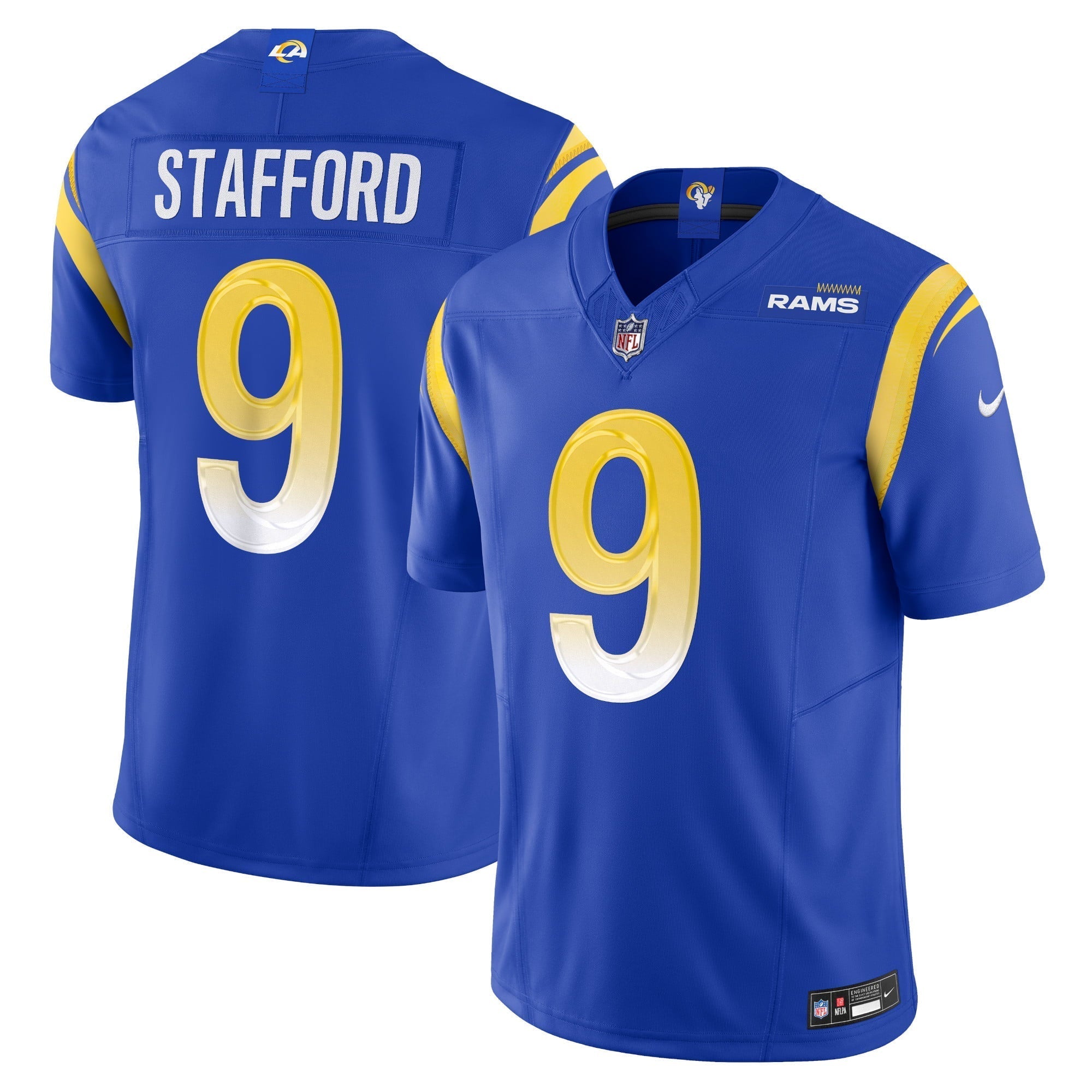 Men s Nike Matthew Stafford Royal Los Angeles Rams Vapor F.U.S.E. Limited Jersey