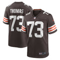 Men s Nike Joe Thomas Brown Cleveland Browns Retired Player Game Jersey