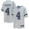 Dak Prescott Dallas Cowboys Nike Youth Inverted Team Game Jersey   Silver