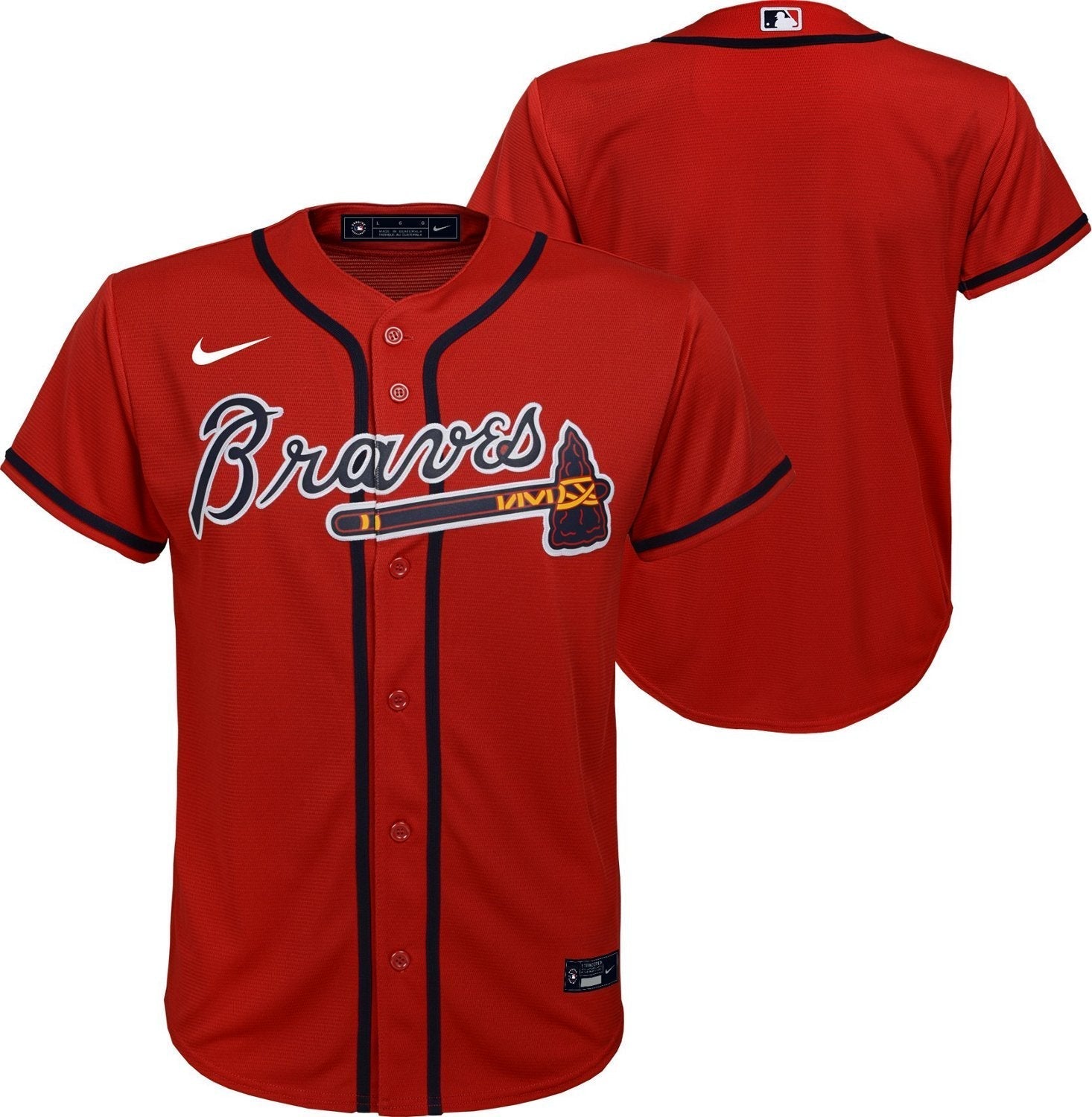Nike Youth Atlanta Braves Team Replica Finished Jersey