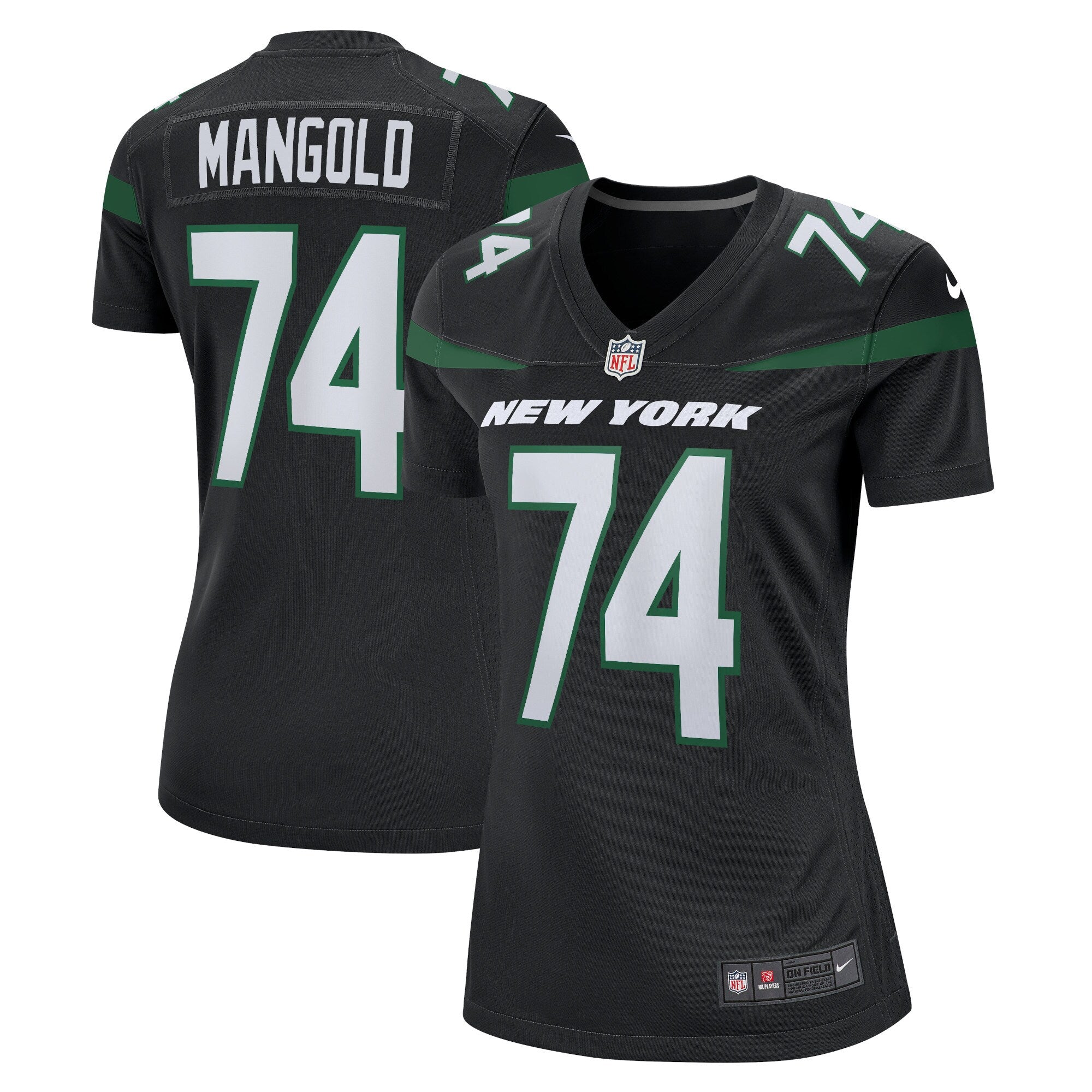 Nick Mangold New York Jets Nike Women s Retired Player Jersey   Black