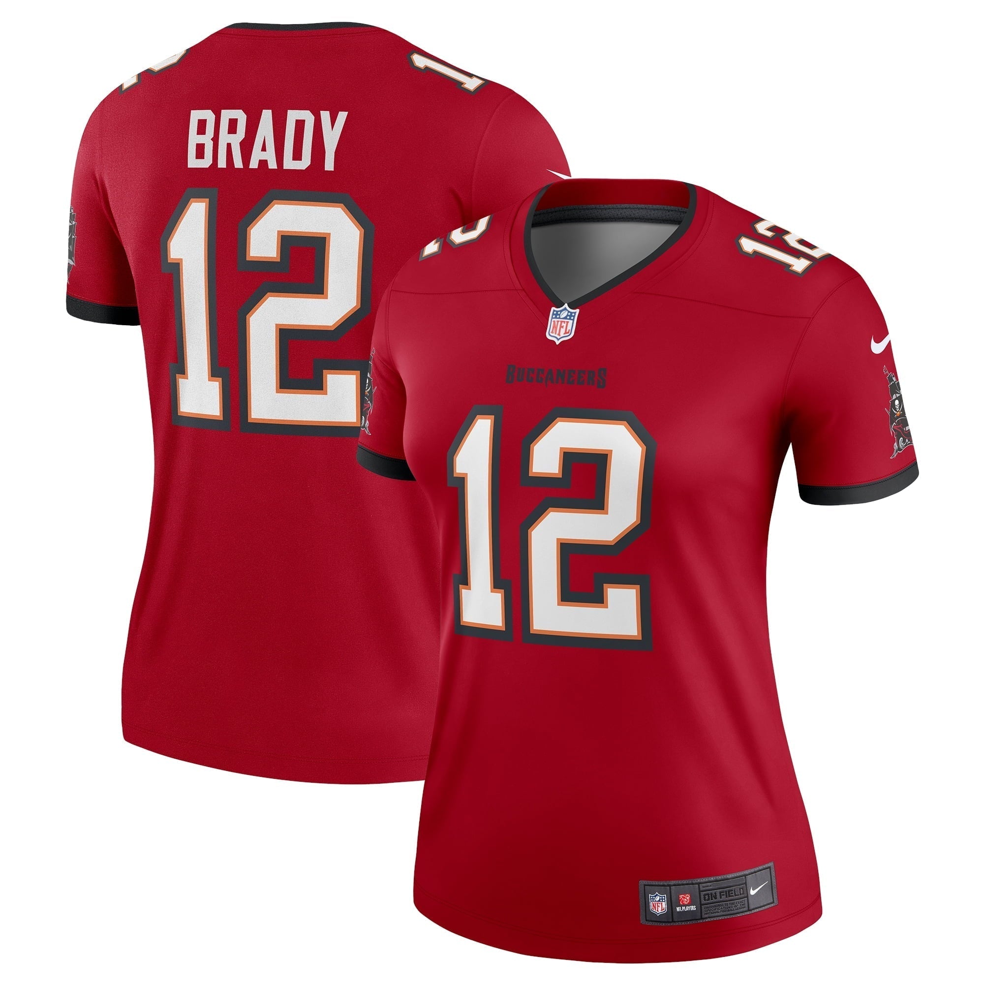 Women s Nike Tom Brady Red Tampa Bay Buccaneers Legend Jersey