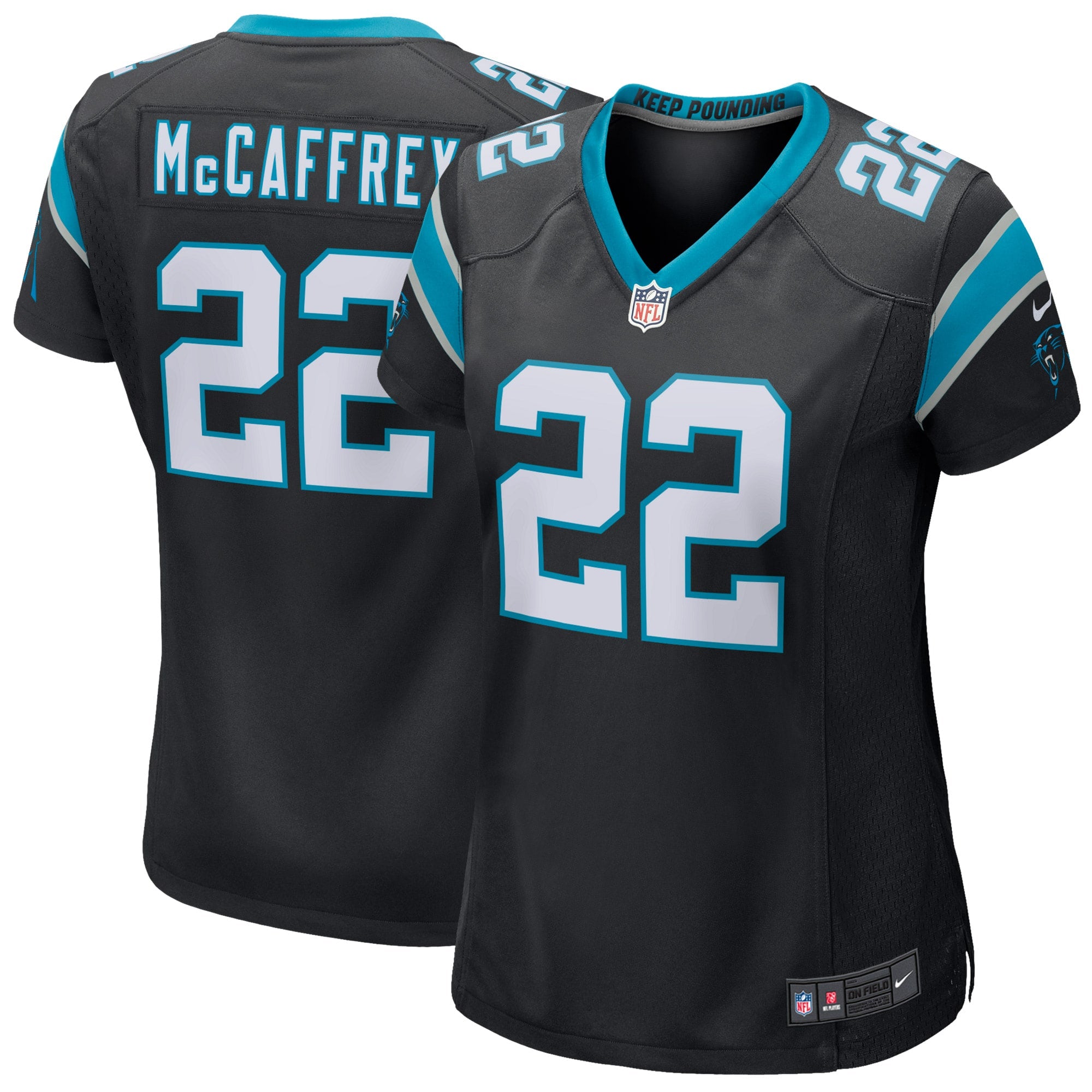 Christian McCaffrey Carolina Panthers Nike Women s Player Jersey   Black