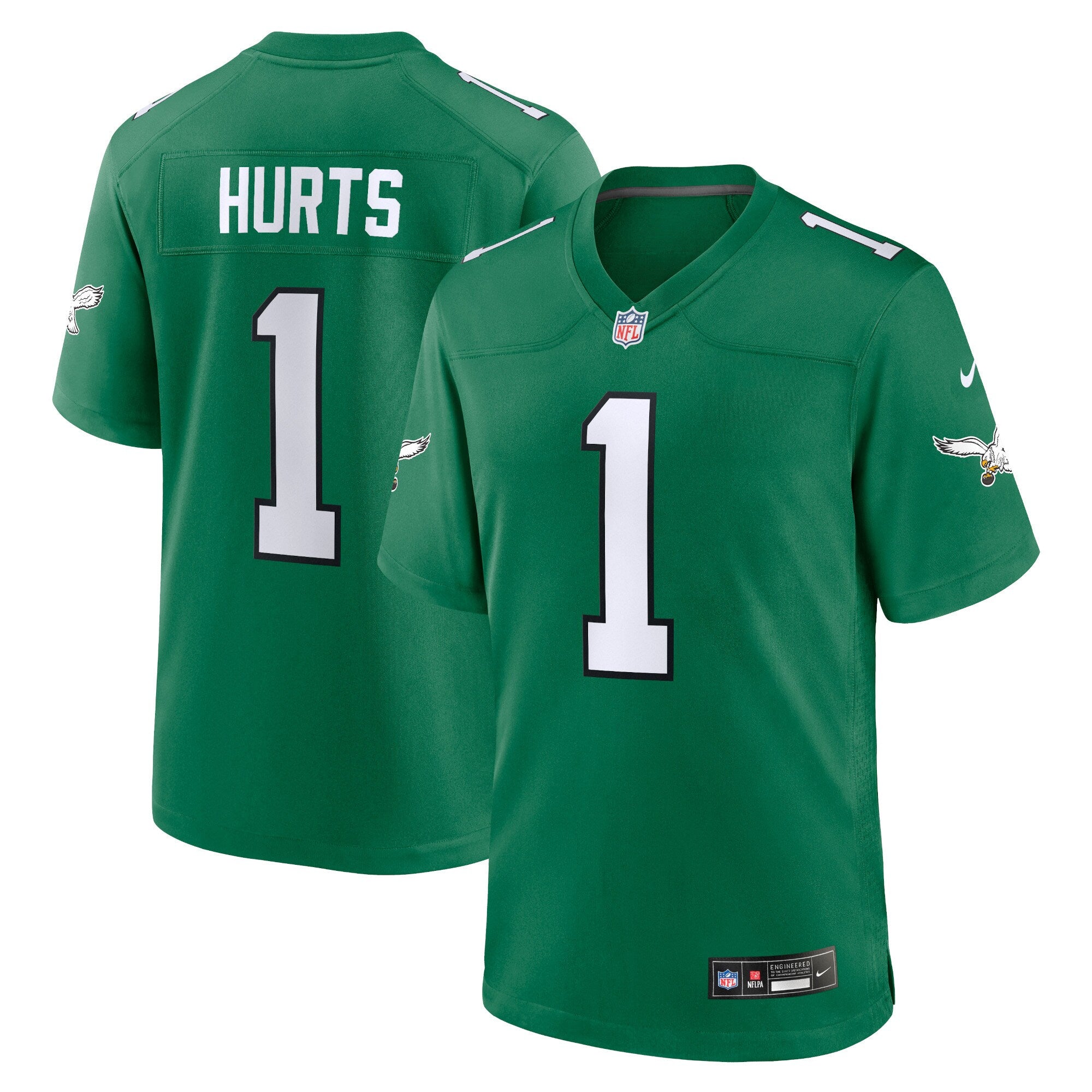 Jalen Hurts Philadelphia Eagles Nike Youth Game Jersey   Kelly Green