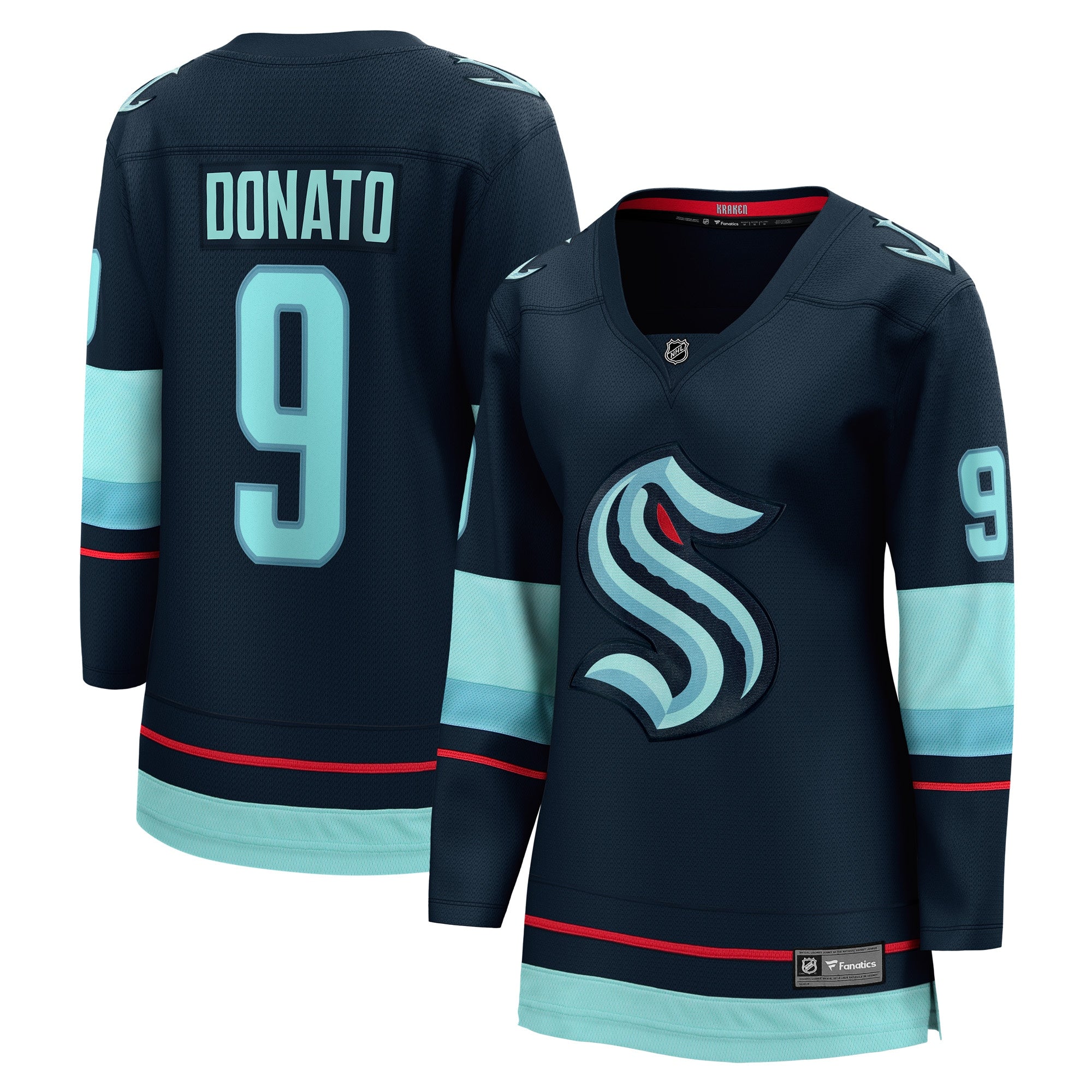 Women's Fanatics Branded Ryan Donato Deep Sea Blue Seattle Kraken Home Breakaway Player Jersey