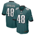 Patrick Johnson Philadelphia Eagles Nike Game Player Jersey   Midnight Green