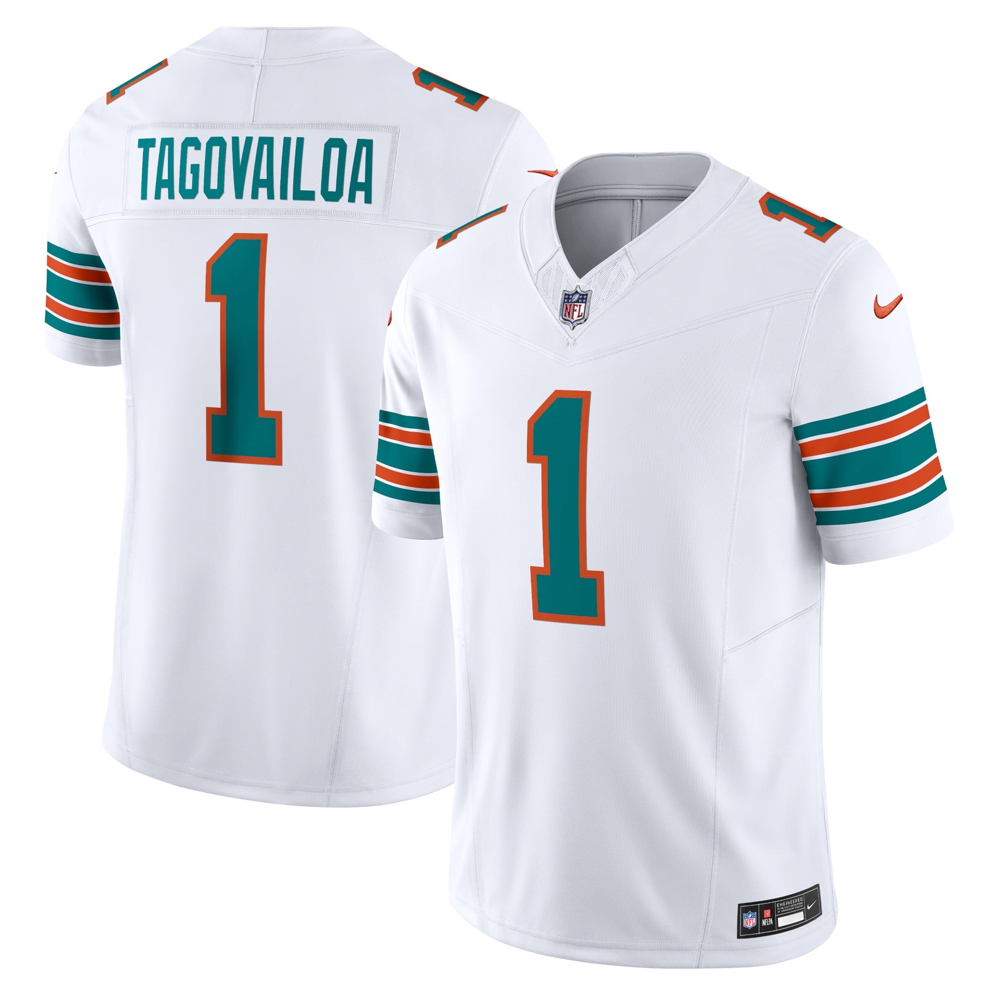 Men s Nike Tua Tagovailoa White Miami Dolphins Alternate Vapor F.U.S.E. Limited Jersey