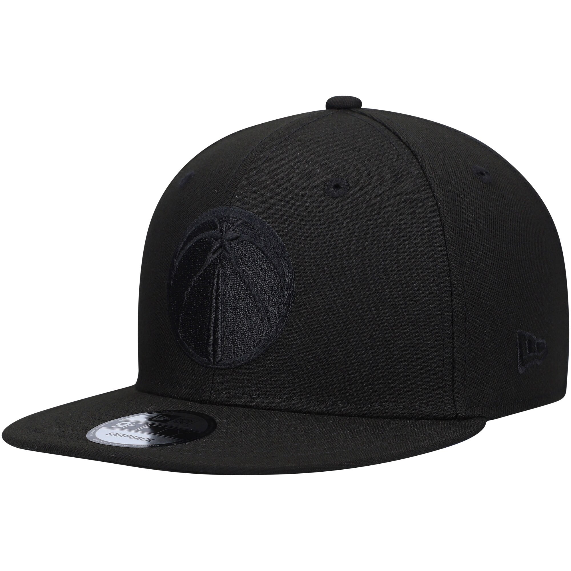 Washington Wizards New Era Black On Black 9FIFTY Snapback Hat
