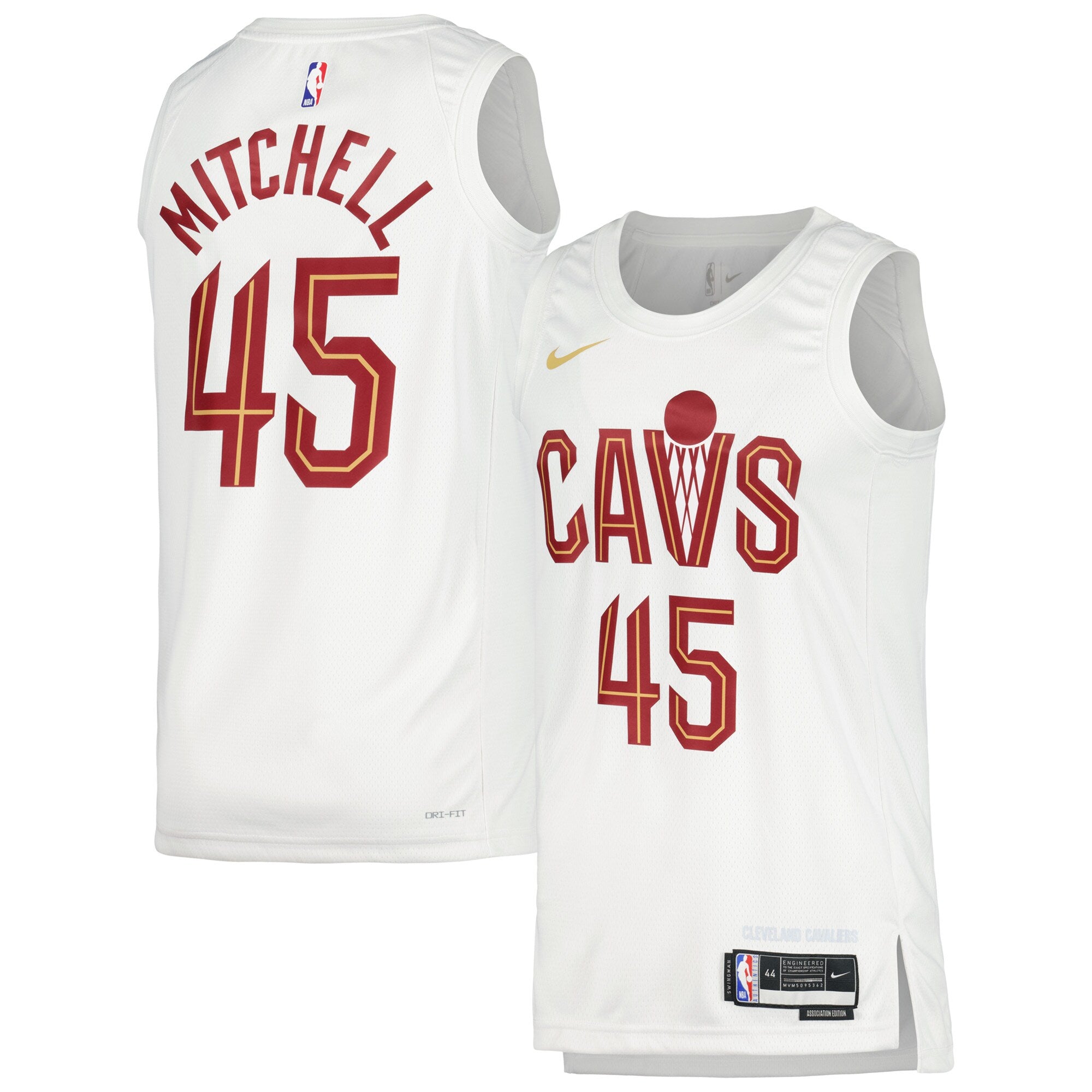 Donovan Mitchell Cleveland Cavaliers Nike Unisex Swingman Jersey - Association Edition - White