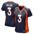 Women s Nike  Russell Wilson  Navy Denver Broncos Alternate Game Jersey