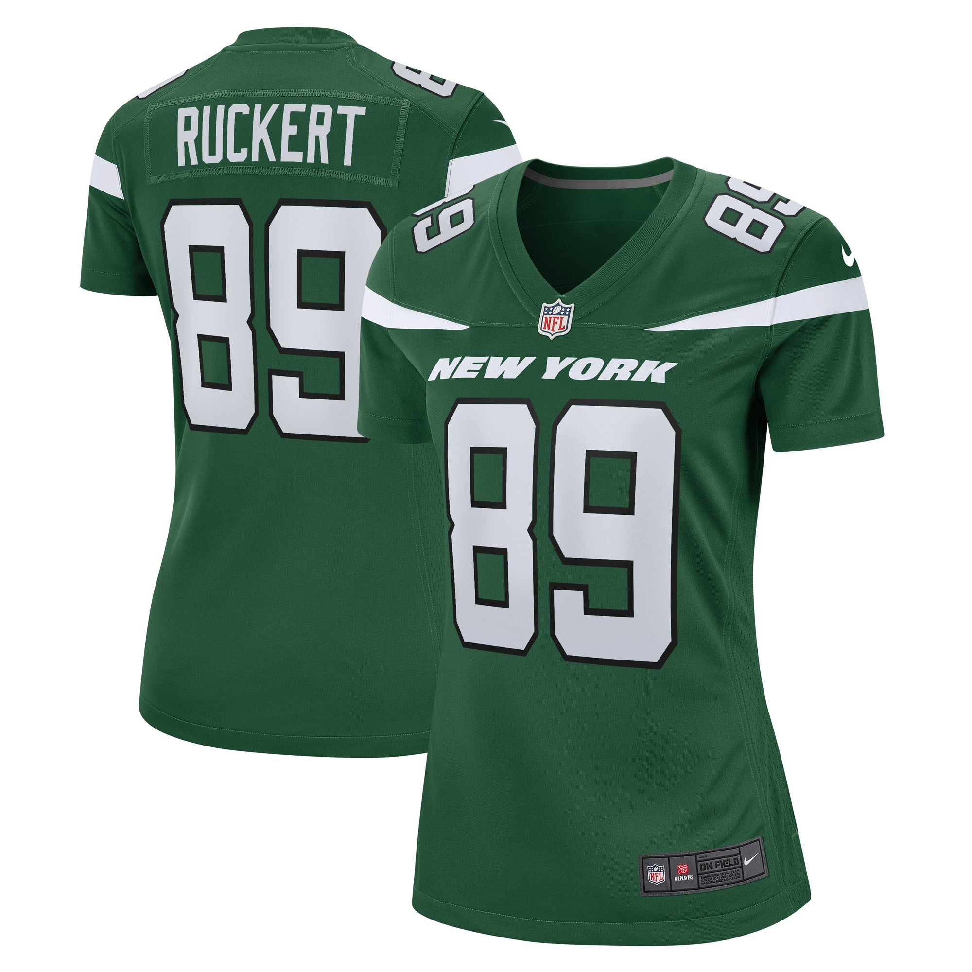 Jeremy Ruckert New York Jets Nike Women s Game Player Jersey   Gotham Green