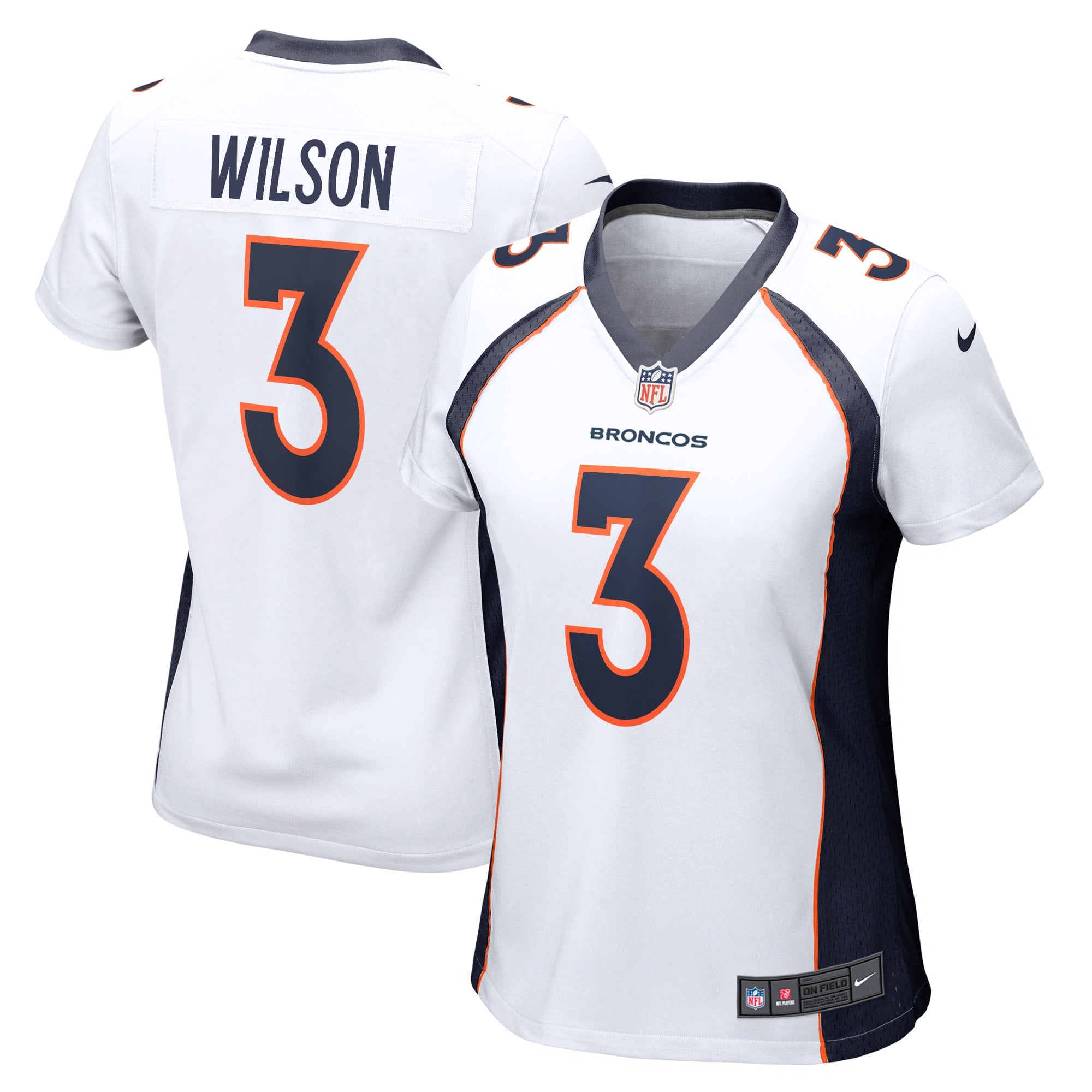 Russell Wilson Denver Broncos Nike Women s Player Jersey   White