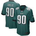 Men s Nike Mike Golic Midnight Green Philadelphia Eagles Game Retired Player Jersey