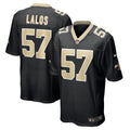 Niko Lalos New Orleans Saints Nike Team Game Jersey    Black