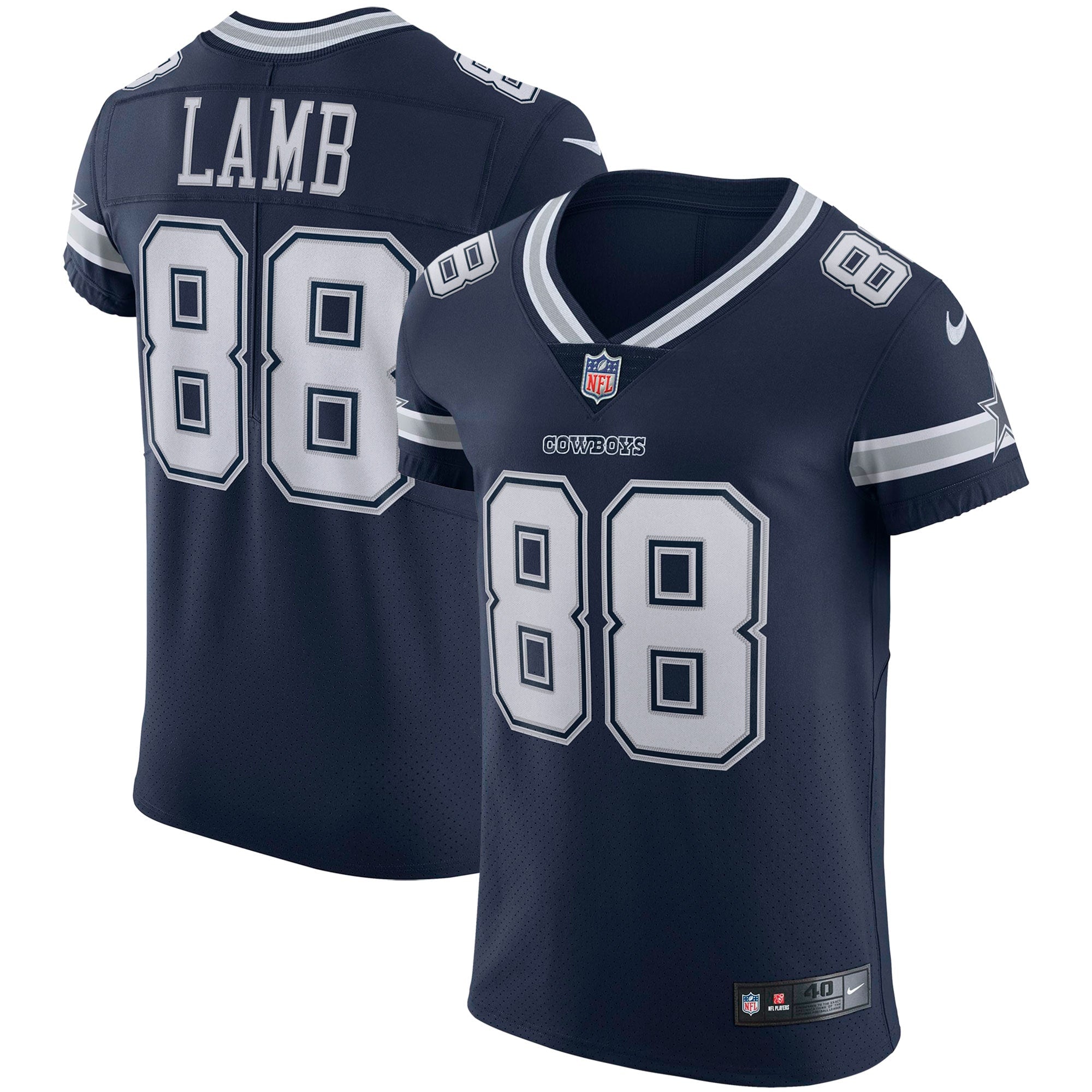 CeeDee Lamb Dallas Cowboys Nike Vapor Elite Jersey   Navy