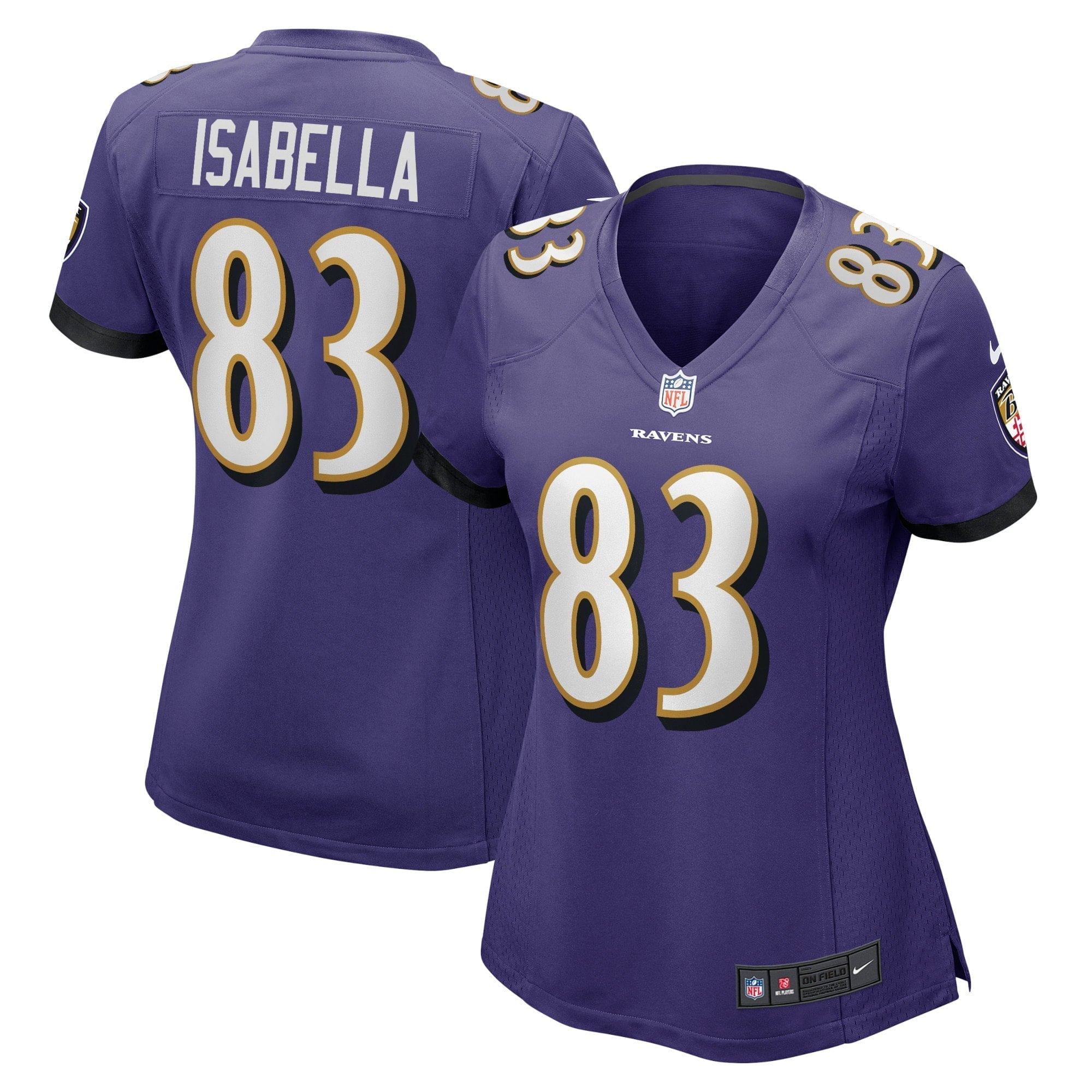 Women s Nike Andy Isabella Purple Baltimore Ravens Home Game Player Jersey