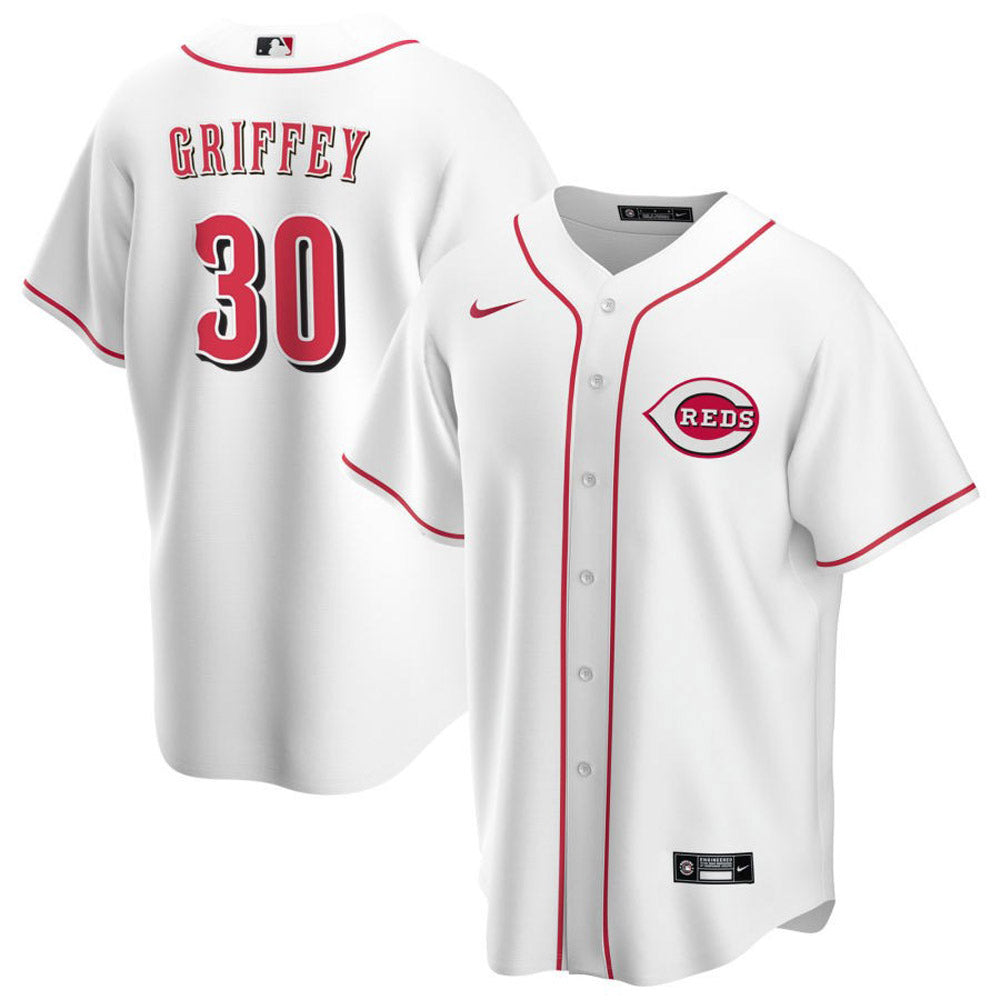 Youth Cincinnati Reds Ken Griffey Jr. Replica Home Jersey - White