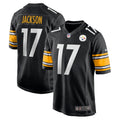 Men s Nike William Jackson Black Pittsburgh Steelers Game Player Jersey