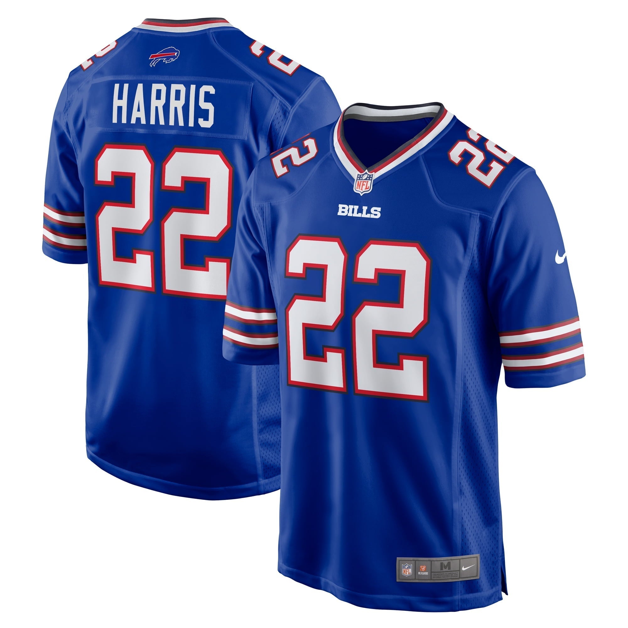 Men s Nike Damien Harris Royal Buffalo Bills Game Player Jersey