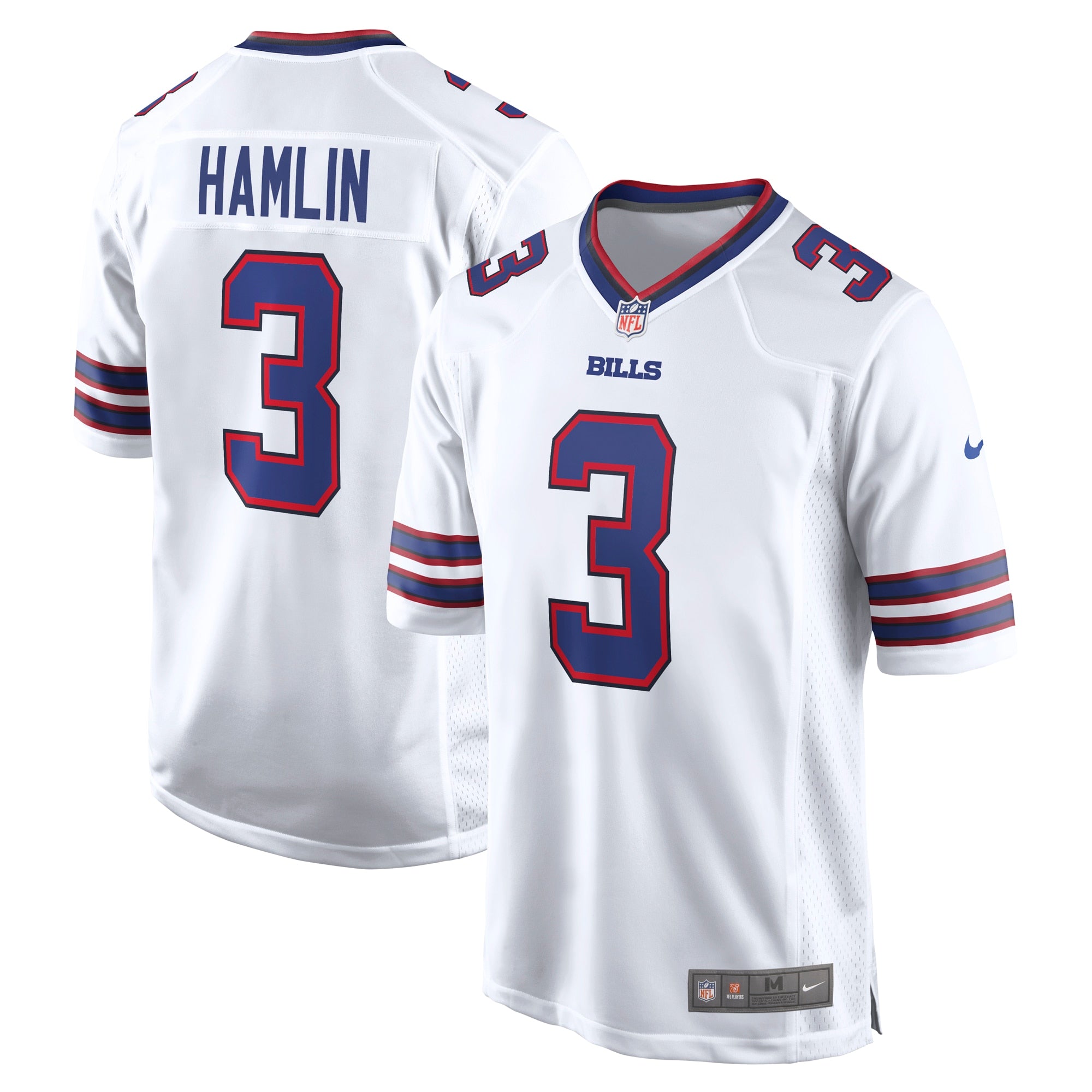 Damar Hamlin Buffalo Bills Nike  Game Jersey   White